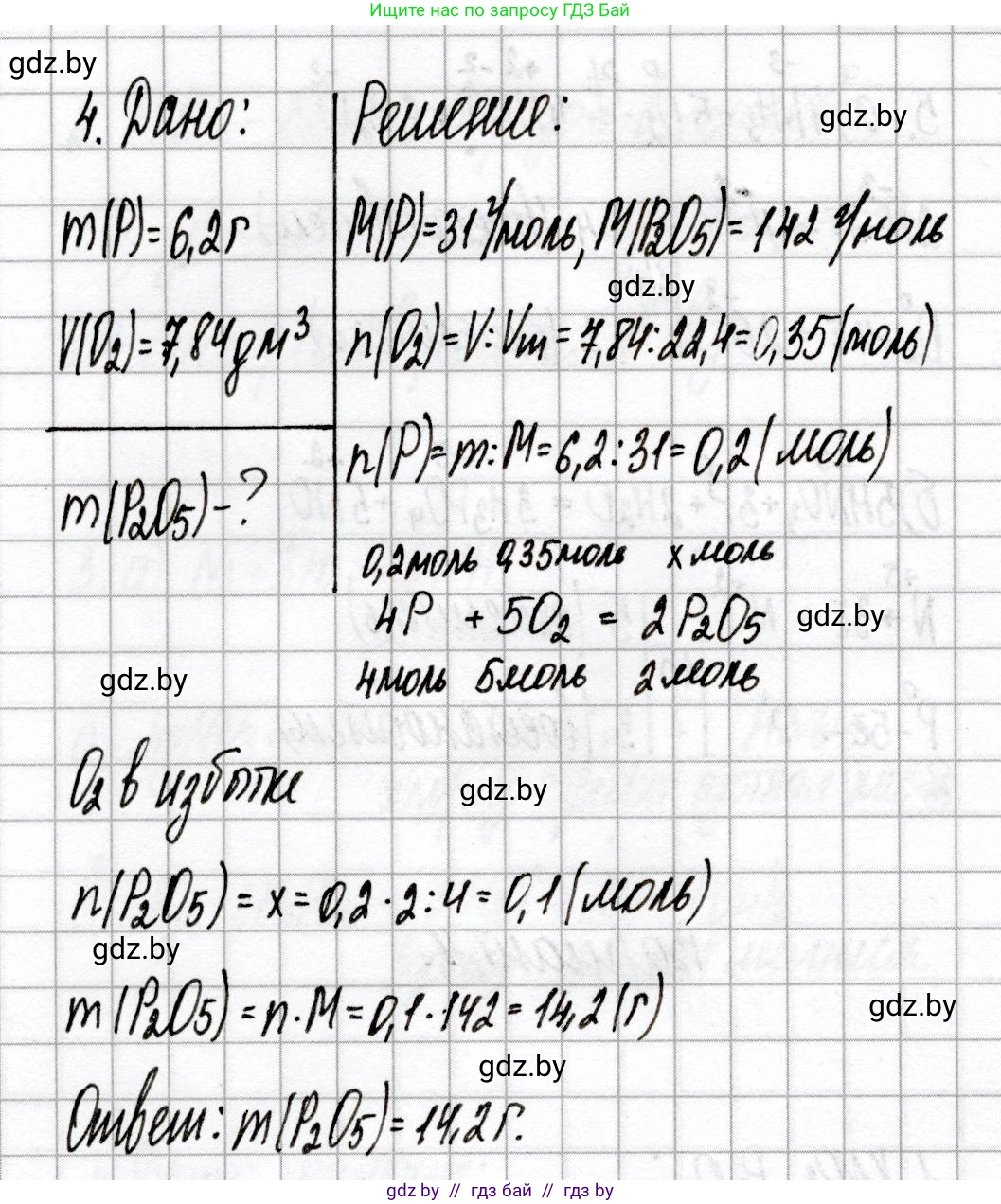 Химия, 9 класс Сборник контрольных и самостоятельных работ, авторы: Сеген Елена Адамовна, Алексеева Алевтина Владимировна, Раппапорт Анна Ильинична, Самолазов С М, Тимошенко Л М, издательство Аверсэв, Минск, 2020, зелёного цвета, страница 55, номер 4, Решение