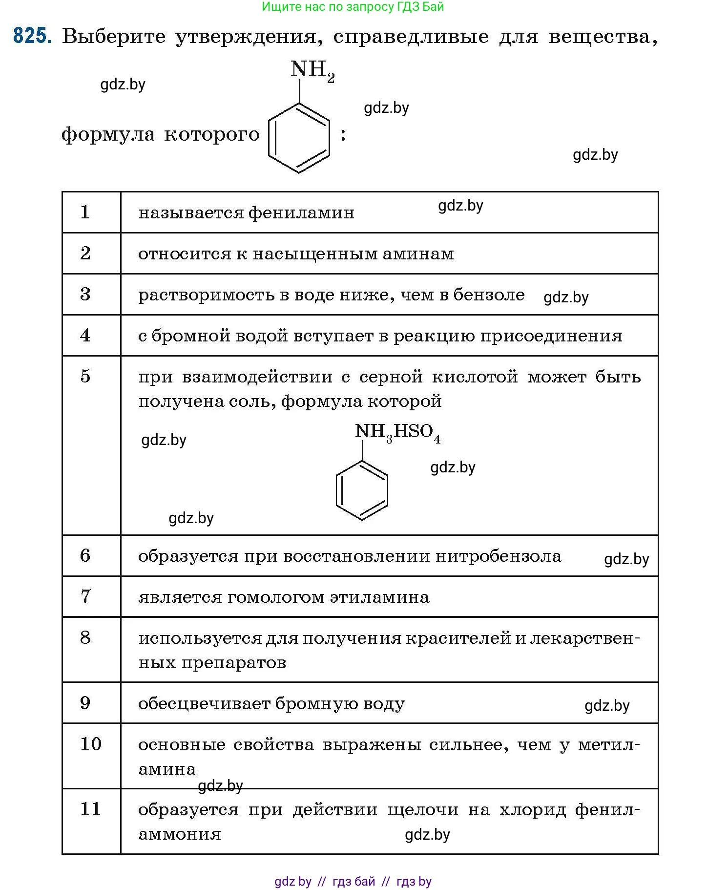 Химия, 10 класс Сборник задач, авторы: Матулис Вадим Эдвардович, Матулис Виталий Эдвардович, Колевич Татьяна Александровна, издательство Национальный институт образования, Минск, 2021, страница 193, номер 825, Условие