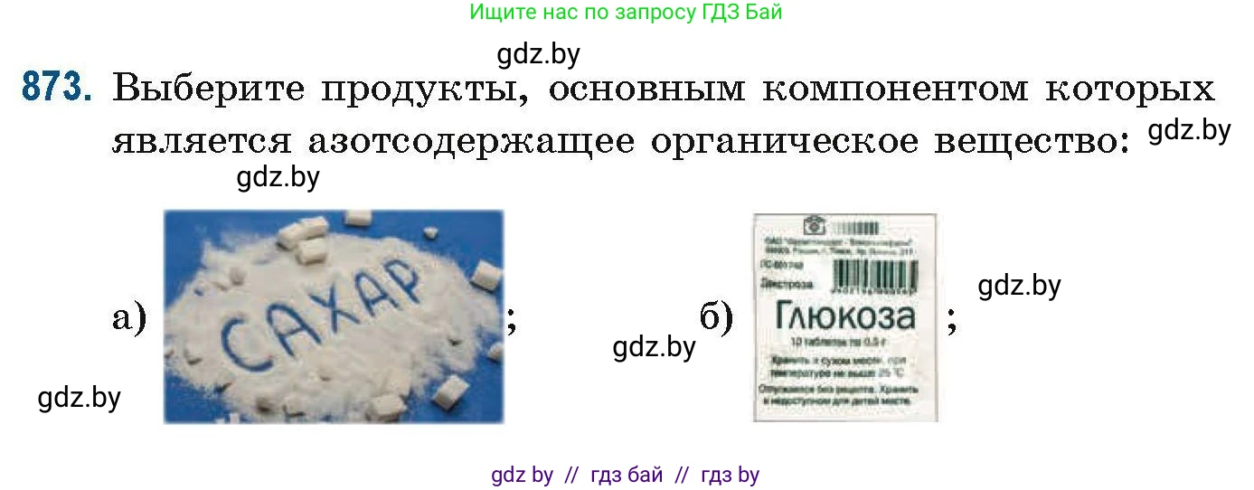 Химия, 10 класс Сборник задач, авторы: Матулис Вадим Эдвардович, Матулис Виталий Эдвардович, Колевич Татьяна Александровна, издательство Национальный институт образования, Минск, 2021, страница 206, номер 873, Условие