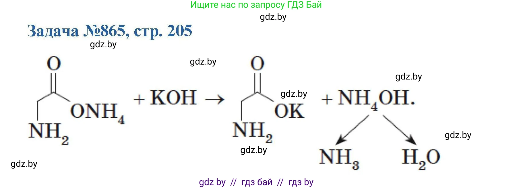 Химия, 10 класс Сборник задач, авторы: Матулис Вадим Эдвардович, Матулис Виталий Эдвардович, Колевич Татьяна Александровна, издательство Национальный институт образования, Минск, 2021, страница 205, номер 865, Решение