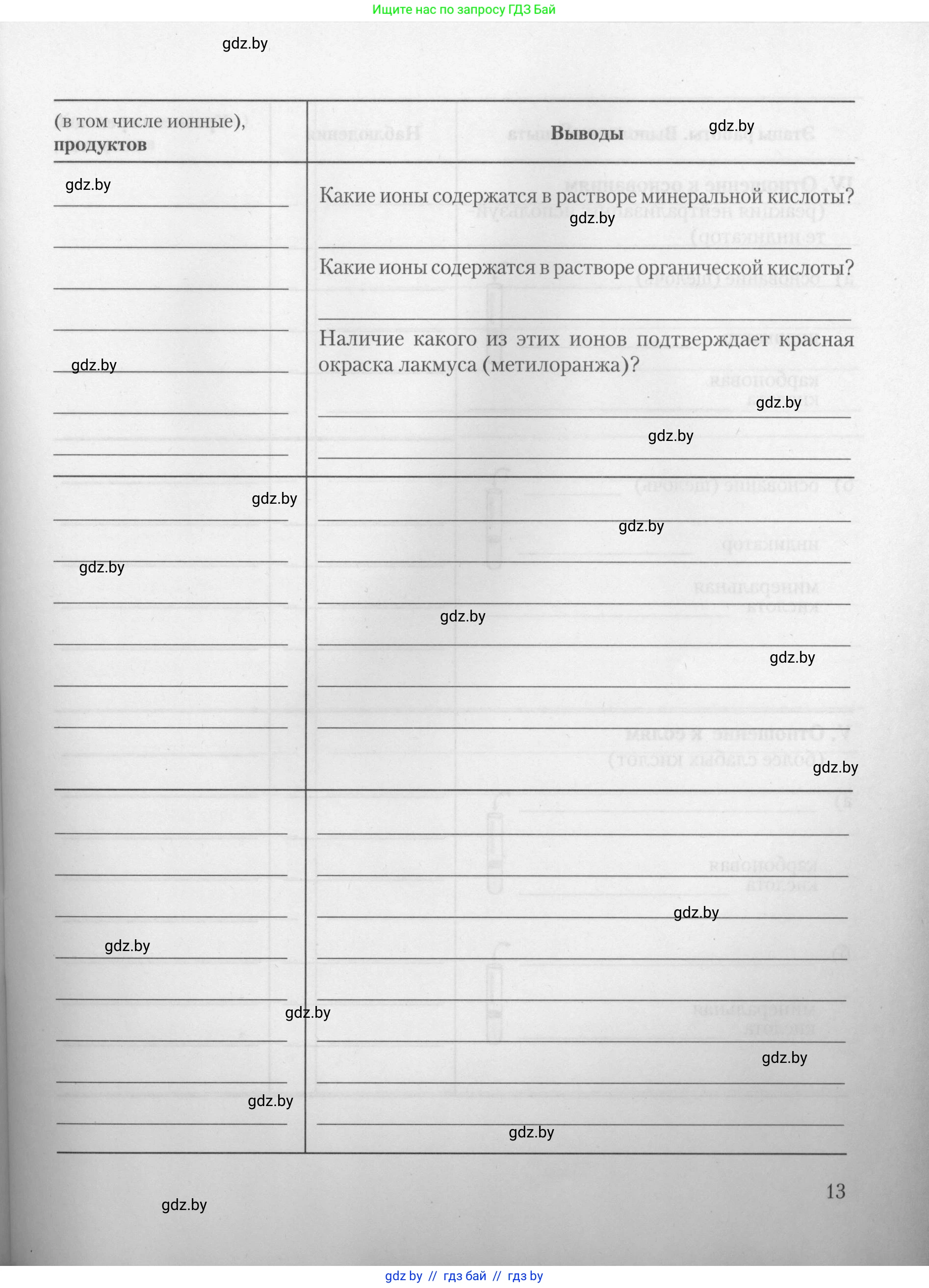 Химия, 10 класс Тетрадь для практических работ, автор: Борушко Ирина Ивановна, издательство Сэр-Вит, Минск, 2021, розового цвета, страница 13