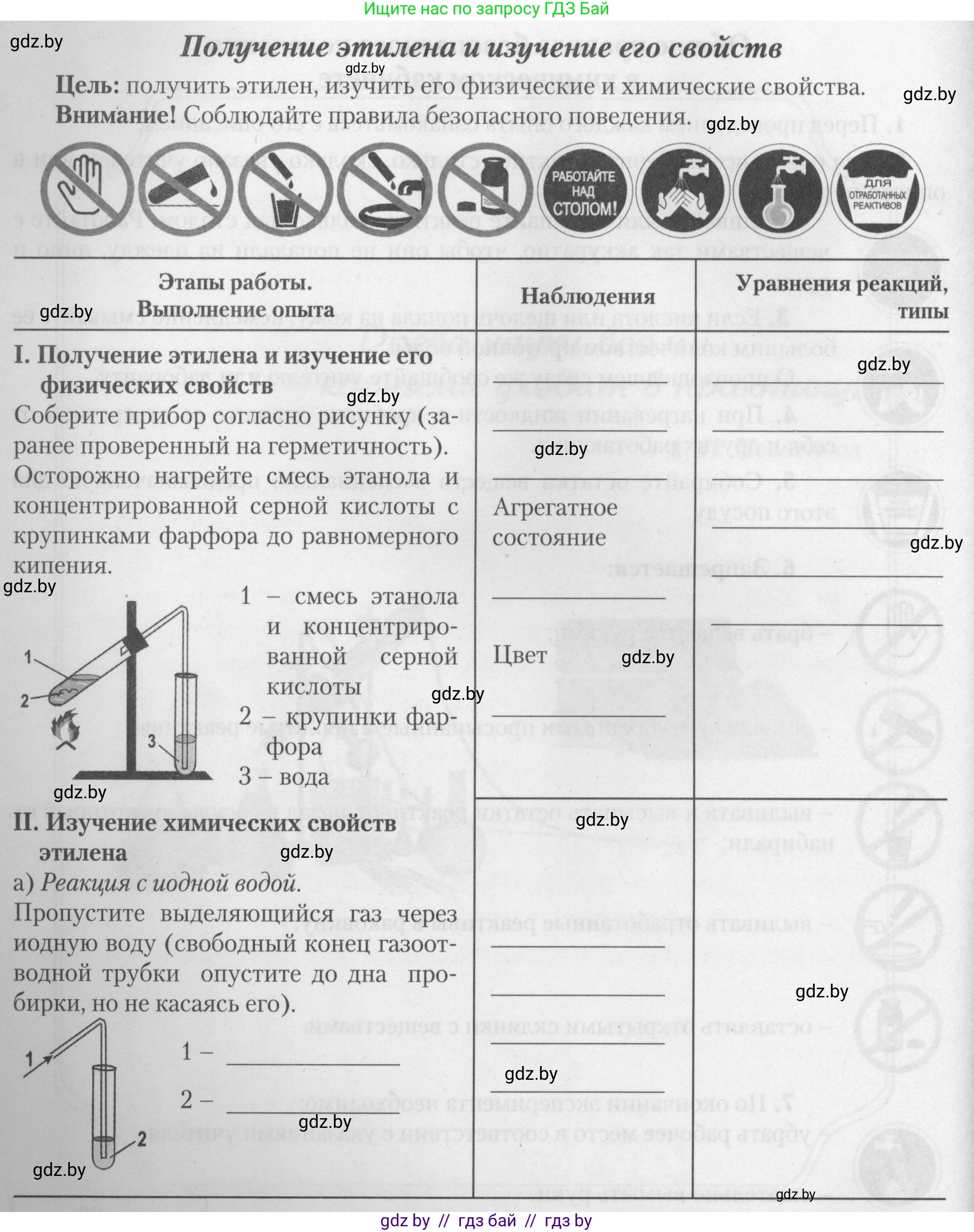 Химия, 10 класс Тетрадь для практических работ, автор: Борушко Ирина Ивановна, издательство Сэр-Вит, Минск, 2021, розового цвета, Часть 1, страница 6, номер 1, Условие