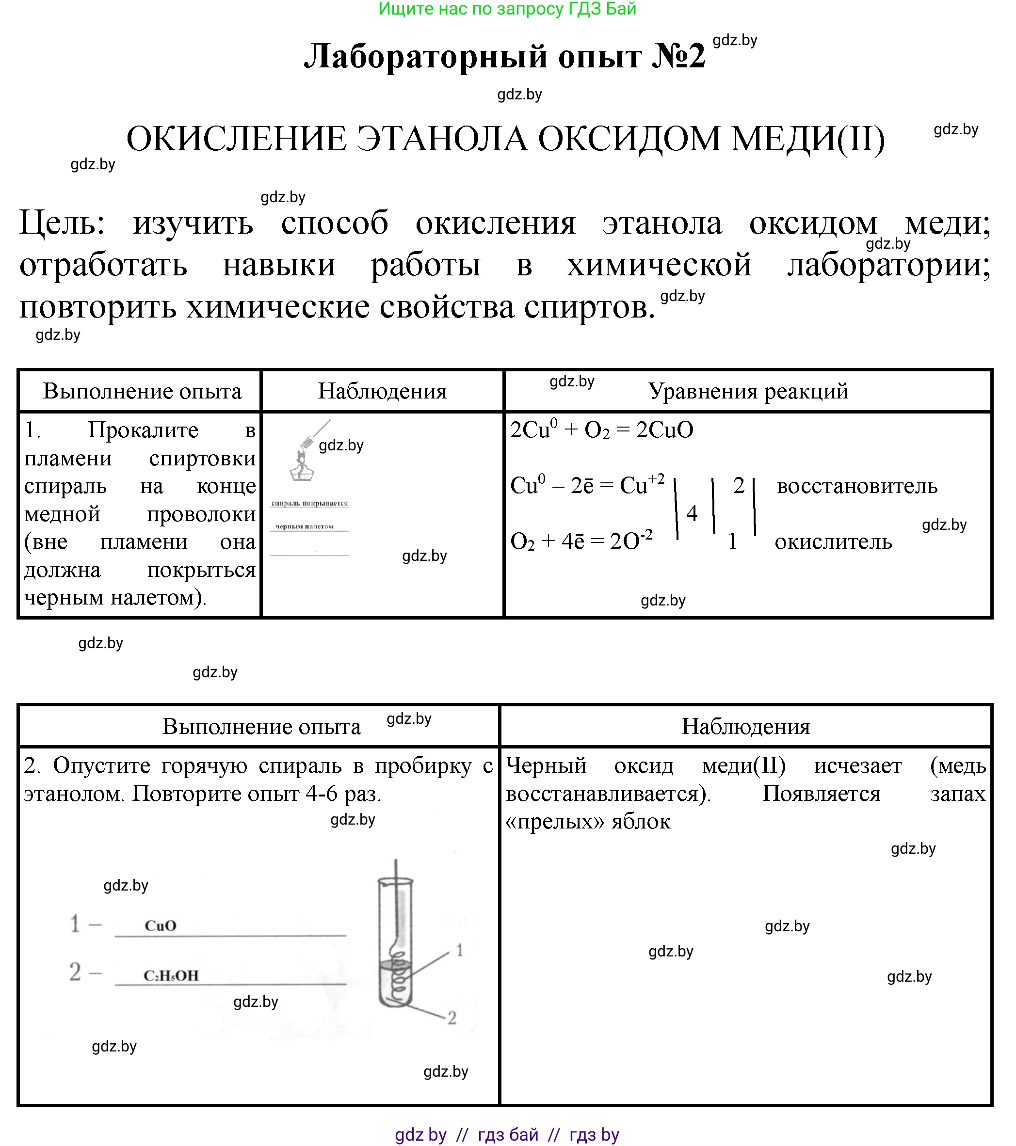 Химия, 10 класс Тетрадь для практических работ, автор: Борушко Ирина Ивановна, издательство Сэр-Вит, Минск, 2021, розового цвета, Часть 2, страница 3, Решение