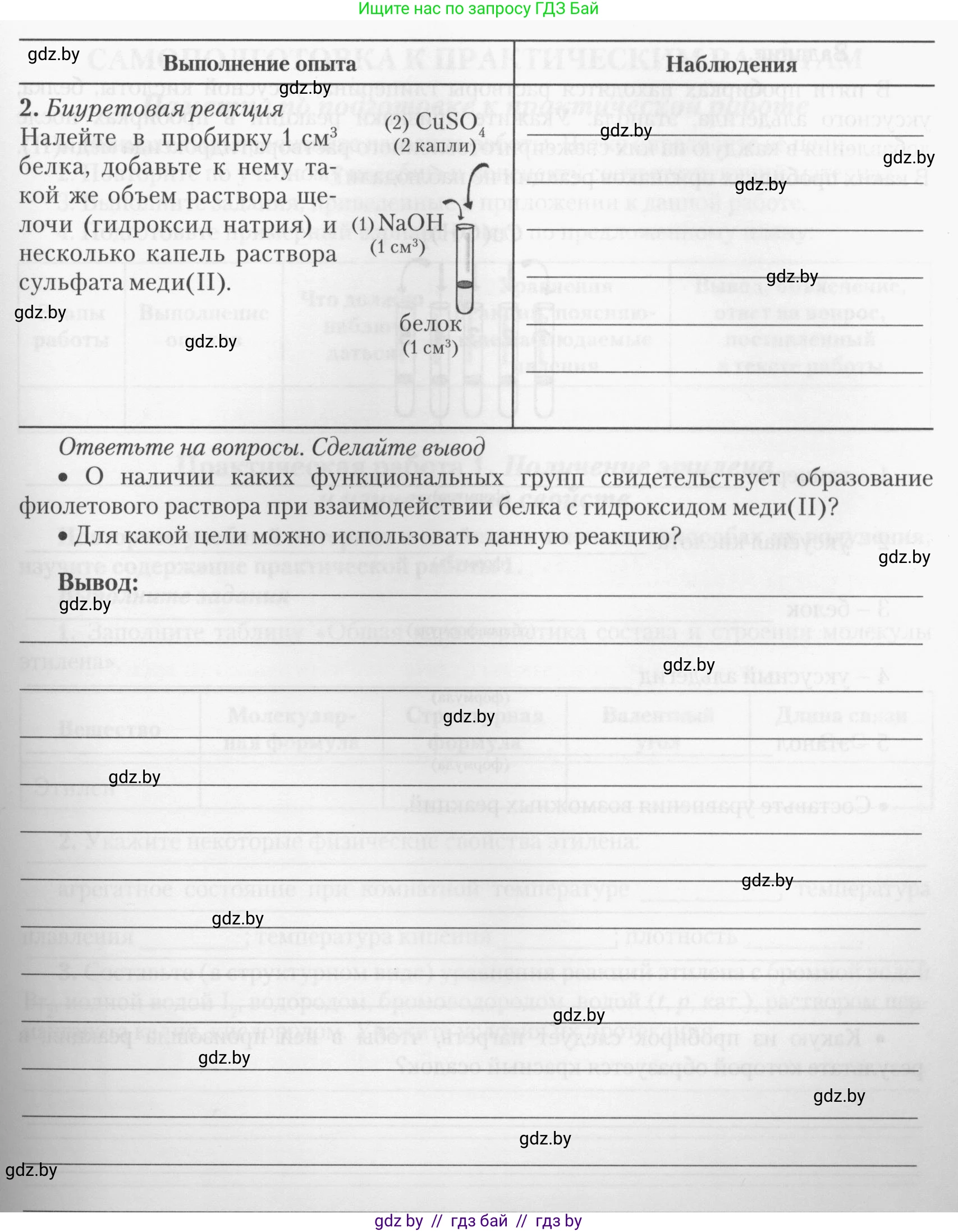 Химия, 10 класс Тетрадь для практических работ, автор: Борушко Ирина Ивановна, издательство Сэр-Вит, Минск, 2020, голубого цвета, Часть 2, страница 16, Условия (продолжение 2)
