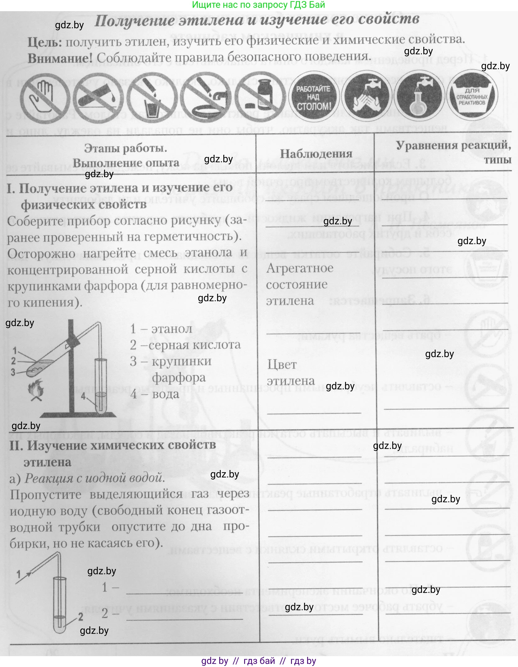 Химия, 10 класс Тетрадь для практических работ, автор: Борушко Ирина Ивановна, издательство Сэр-Вит, Минск, 2020, голубого цвета, Часть 1, страница 6, номер 1, Условия