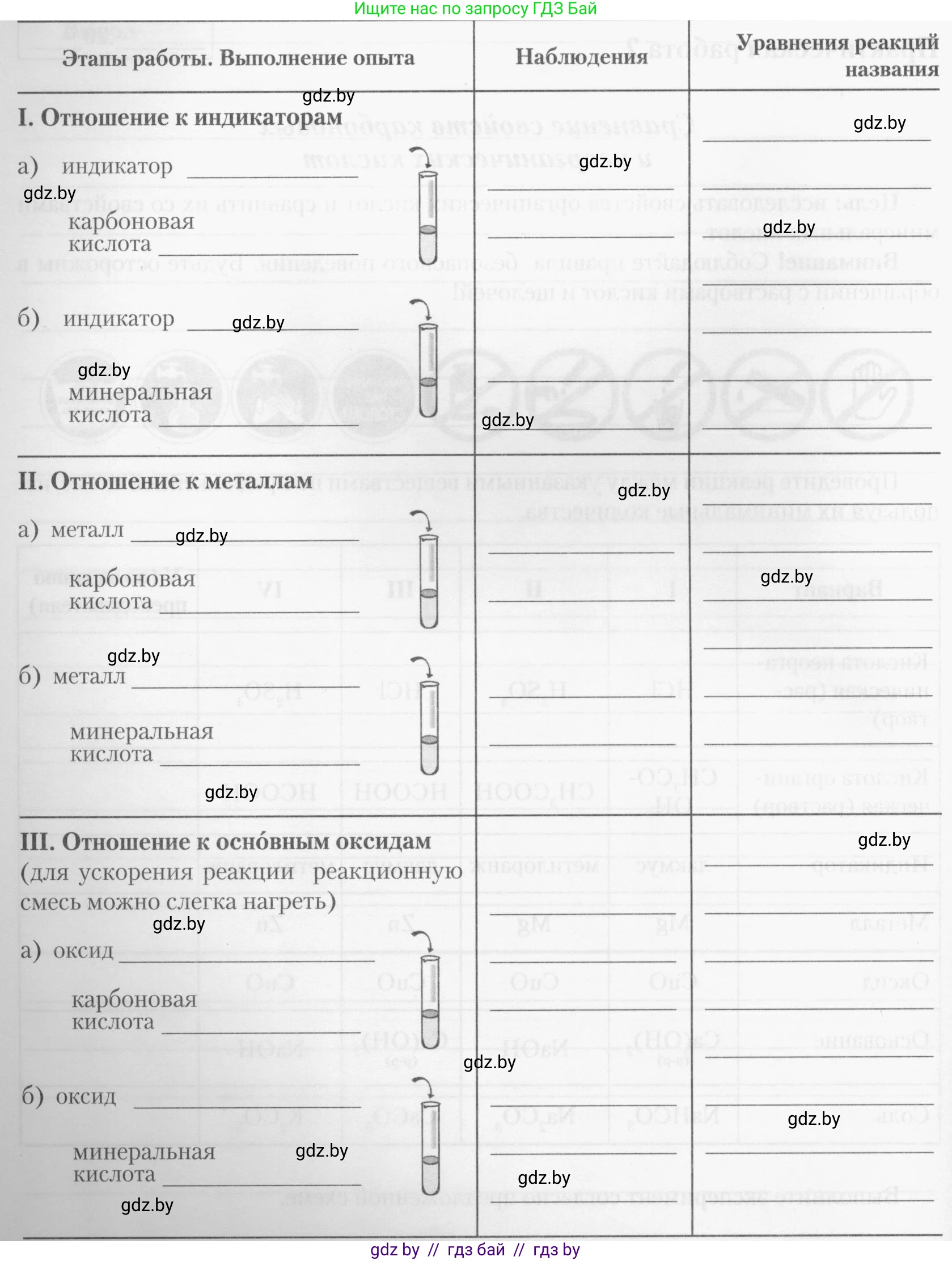 Химия, 10 класс Тетрадь для практических работ, автор: Борушко Ирина Ивановна, издательство Сэр-Вит, Минск, 2020, голубого цвета, Часть 1, страница 11, номер 1, Условия (продолжение 2)