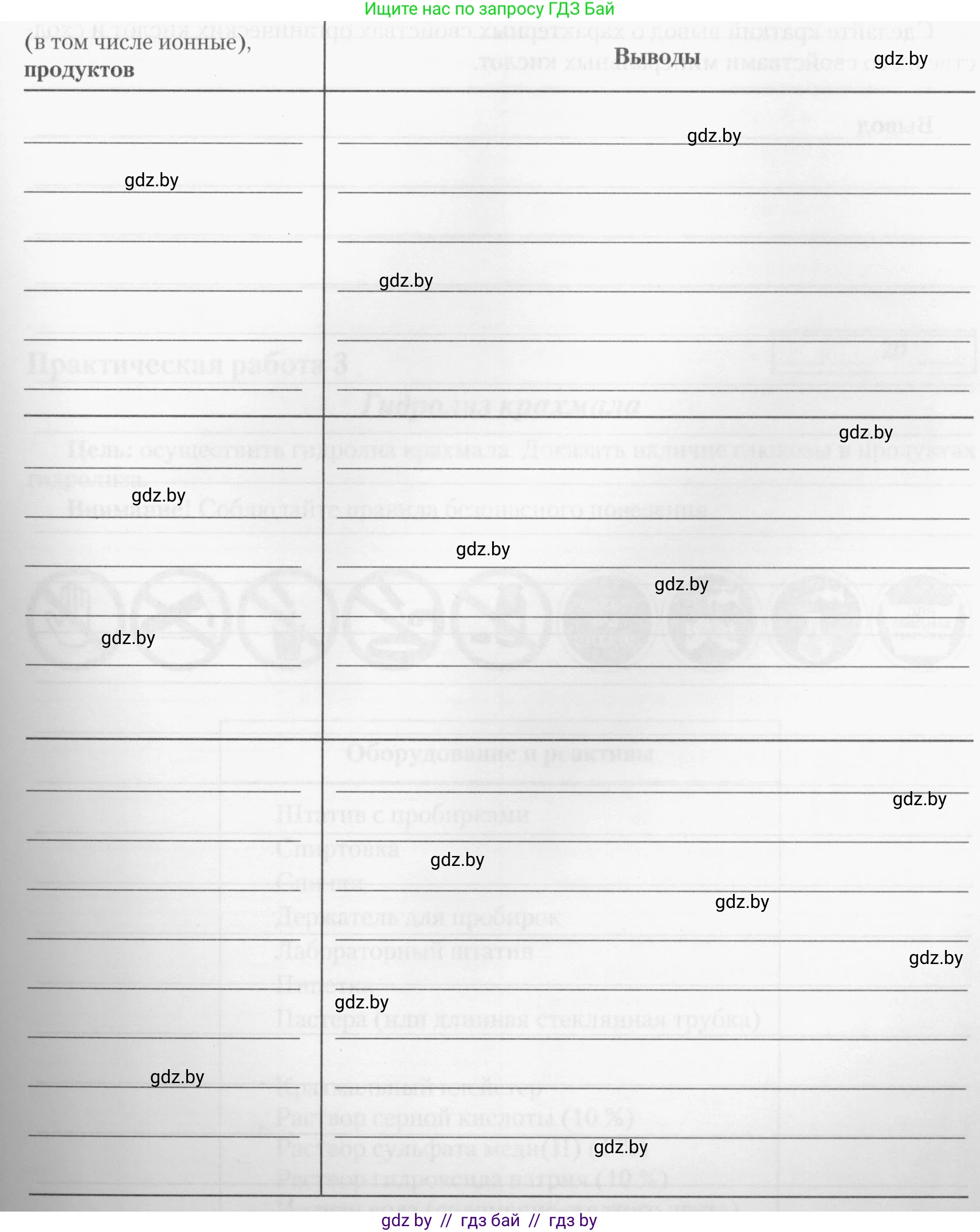 Химия, 10 класс Тетрадь для практических работ, автор: Борушко Ирина Ивановна, издательство Сэр-Вит, Минск, 2020, голубого цвета, Часть 1, страница 11, номер 2, Условия (продолжение 5)