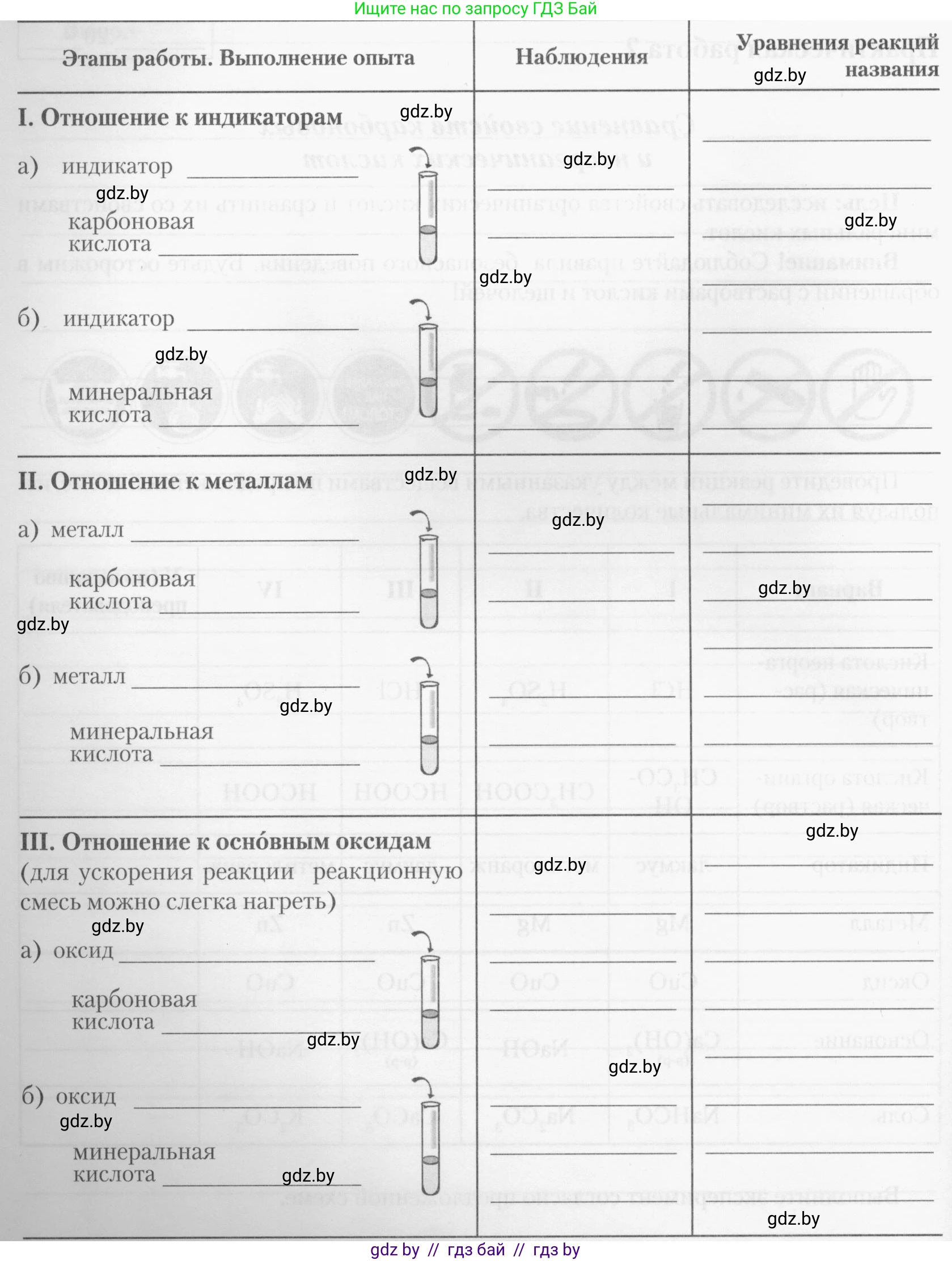 Химия, 10 класс Тетрадь для практических работ, автор: Борушко Ирина Ивановна, издательство Сэр-Вит, Минск, 2020, голубого цвета, Часть 1, страница 11, номер 3, Условия (продолжение 2)