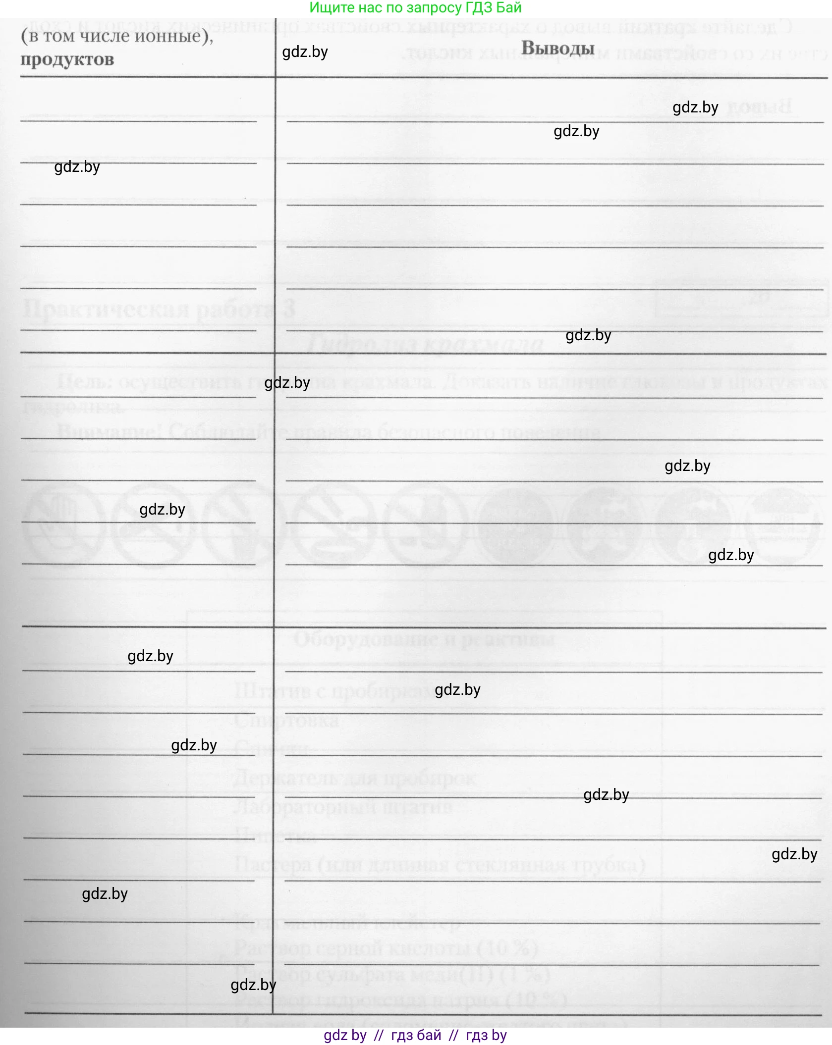 Химия, 10 класс Тетрадь для практических работ, автор: Борушко Ирина Ивановна, издательство Сэр-Вит, Минск, 2020, голубого цвета, Часть 1, страница 11, номер 4, Условия (продолжение 5)