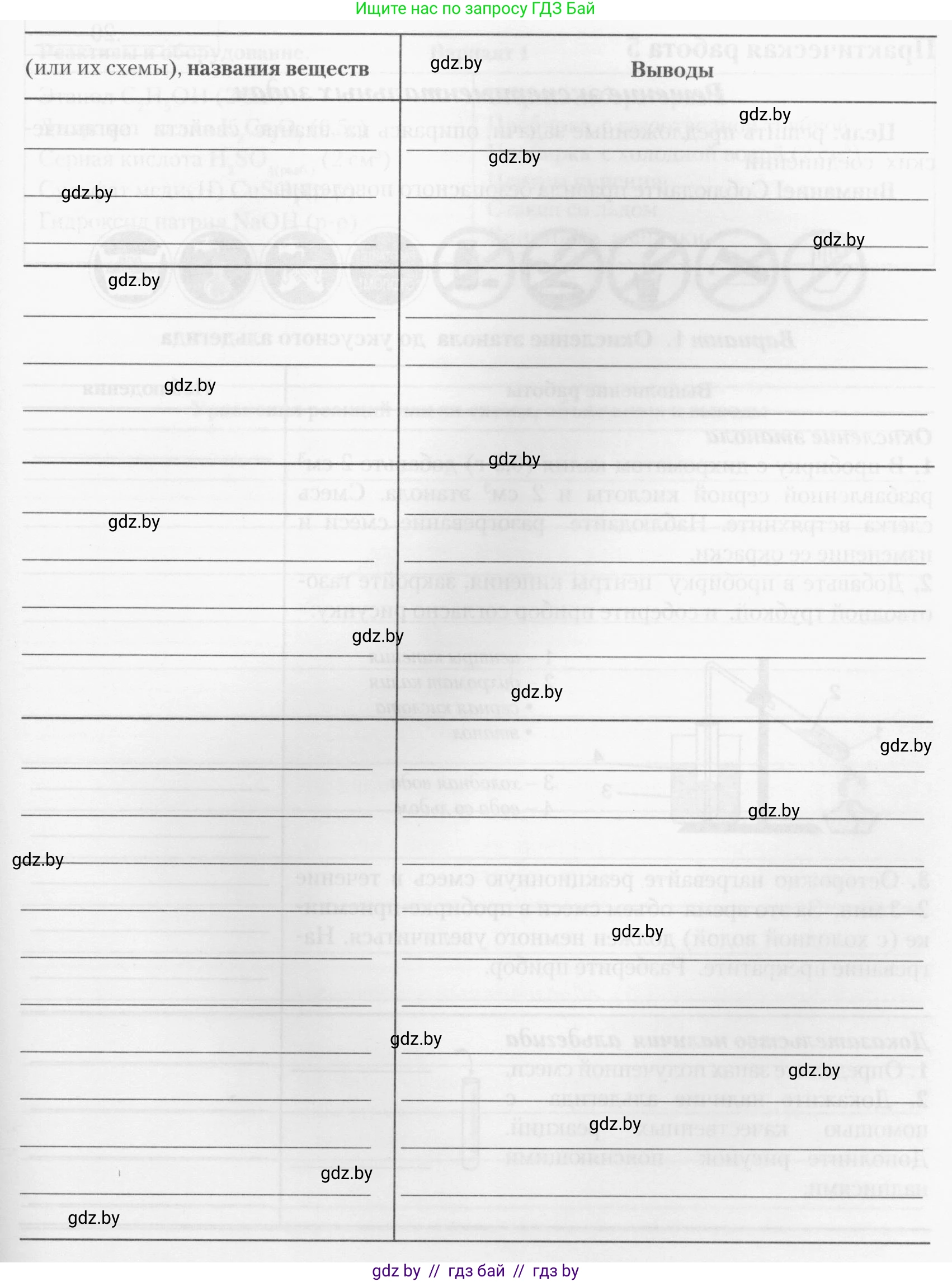 Химия, 10 класс Тетрадь для практических работ, автор: Борушко Ирина Ивановна, издательство Сэр-Вит, Минск, 2020, голубого цвета, Часть 1, страница 21, номер 3, Условия (продолжение 3)