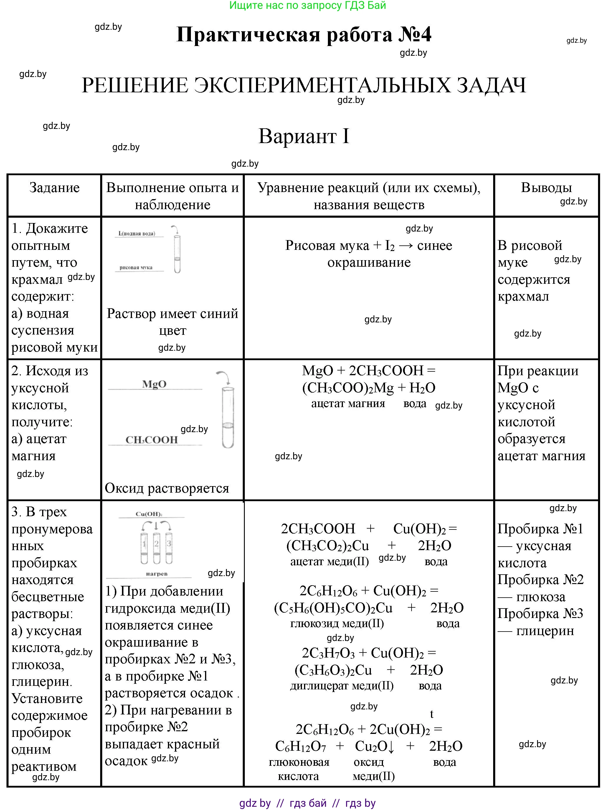 Химия, 10 класс Тетрадь для практических работ, автор: Борушко Ирина Ивановна, издательство Сэр-Вит, Минск, 2020, голубого цвета, Часть 1, страница 21, номер 1, Решение