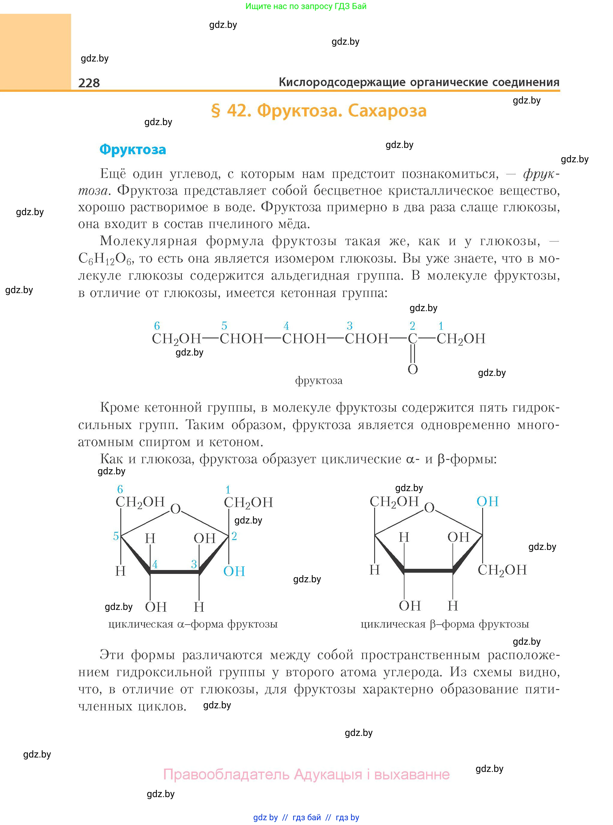 Химия, 10 класс Учебник, авторы: Колевич Татьяна Александровна, Матулис Вадим Эдвардович, Матулис Виталий Эдвардович, Варакса Игорь Николаевич, издательство Адукацыя i выхаванне, Минск, 2019, страница 228