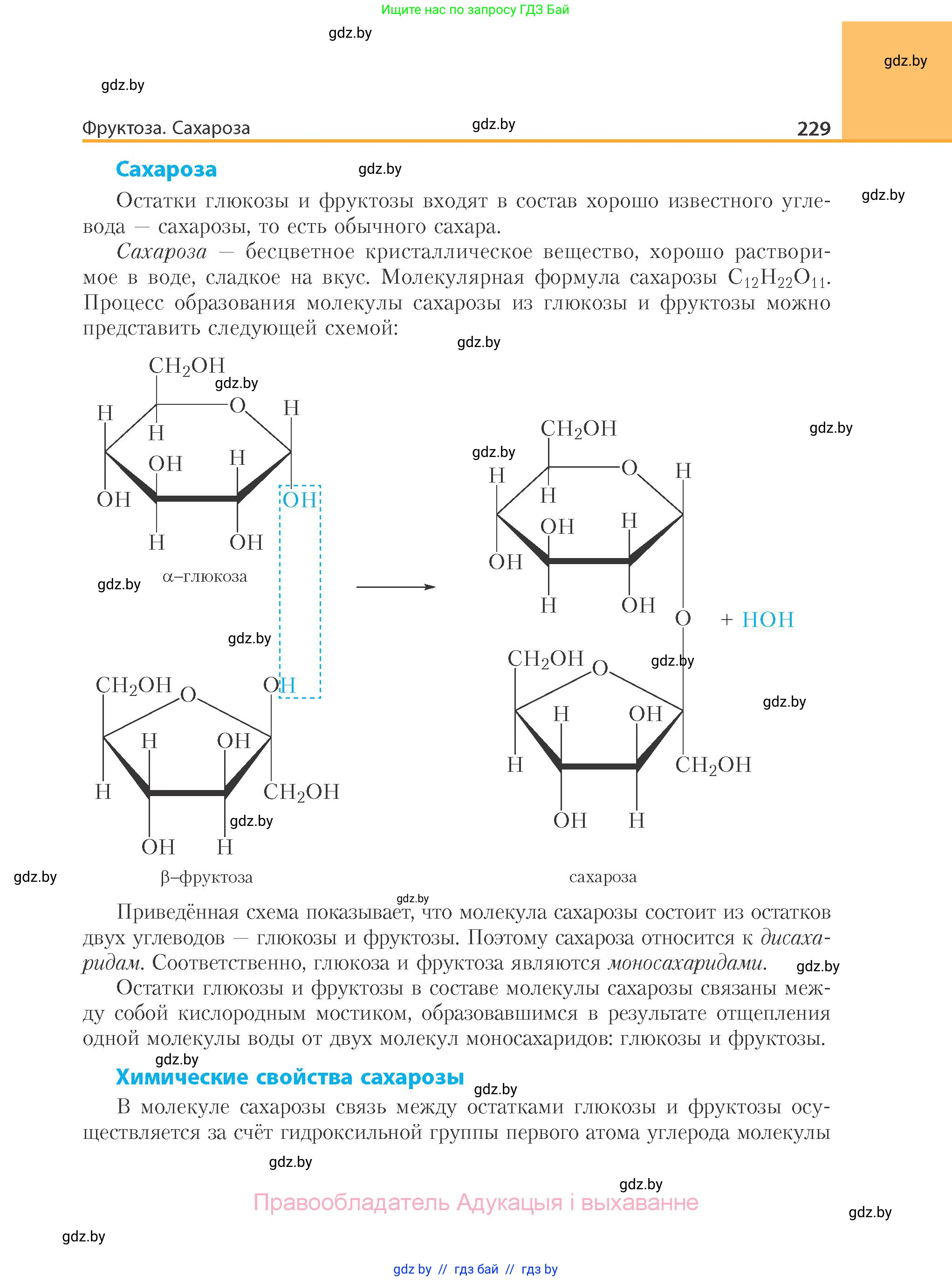 Химия, 10 класс Учебник, авторы: Колевич Татьяна Александровна, Матулис Вадим Эдвардович, Матулис Виталий Эдвардович, Варакса Игорь Николаевич, издательство Адукацыя i выхаванне, Минск, 2019, страница 229