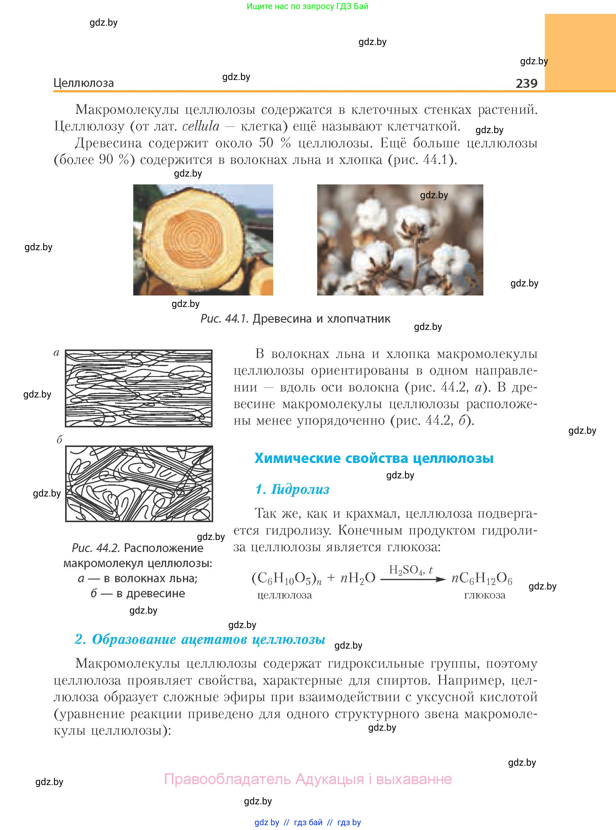 Химия, 10 класс Учебник, авторы: Колевич Татьяна Александровна, Матулис Вадим Эдвардович, Матулис Виталий Эдвардович, Варакса Игорь Николаевич, издательство Адукацыя i выхаванне, Минск, 2019, страница 239
