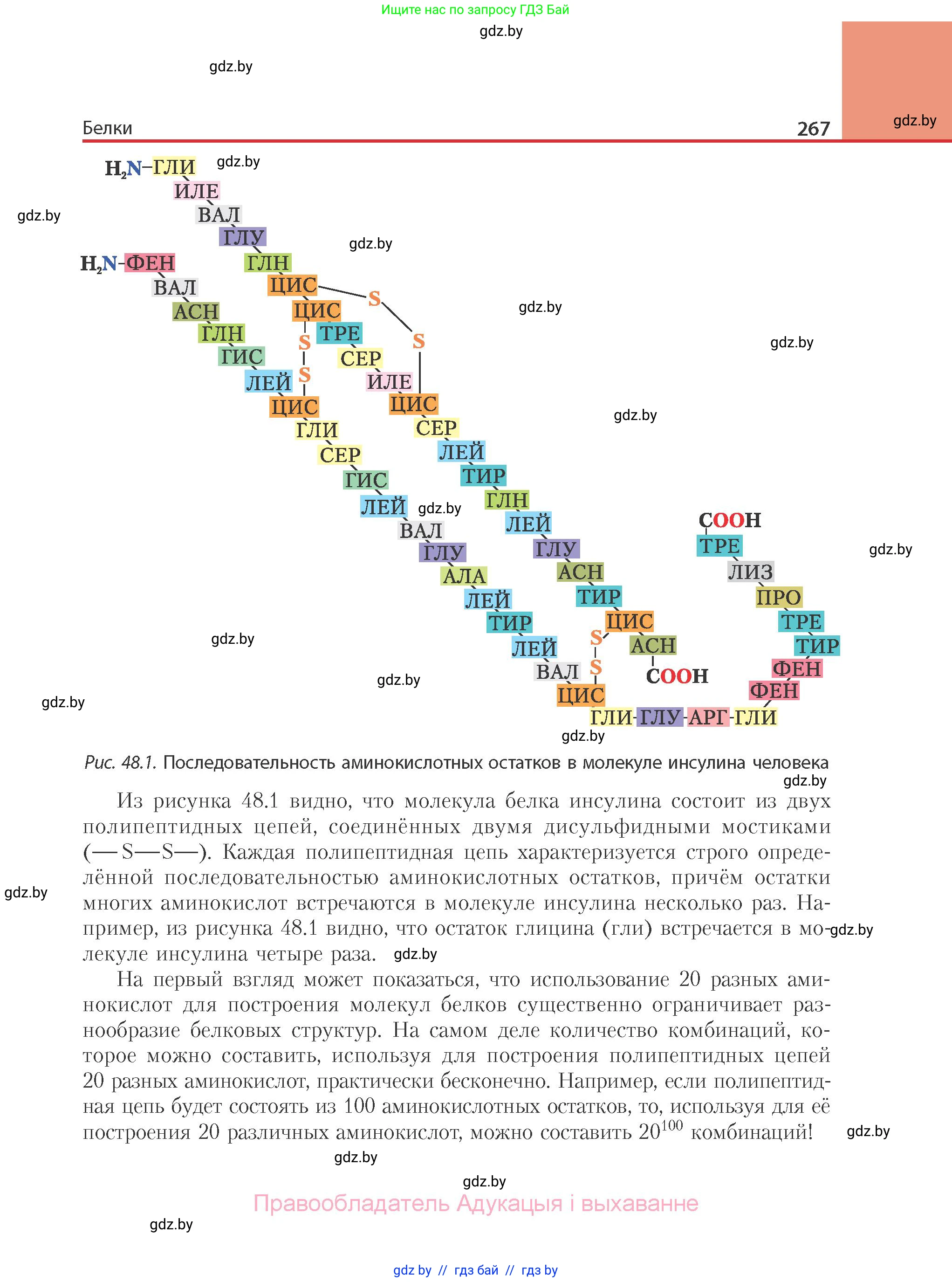 Химия, 10 класс Учебник, авторы: Колевич Татьяна Александровна, Матулис Вадим Эдвардович, Матулис Виталий Эдвардович, Варакса Игорь Николаевич, издательство Адукацыя i выхаванне, Минск, 2019, страница 267