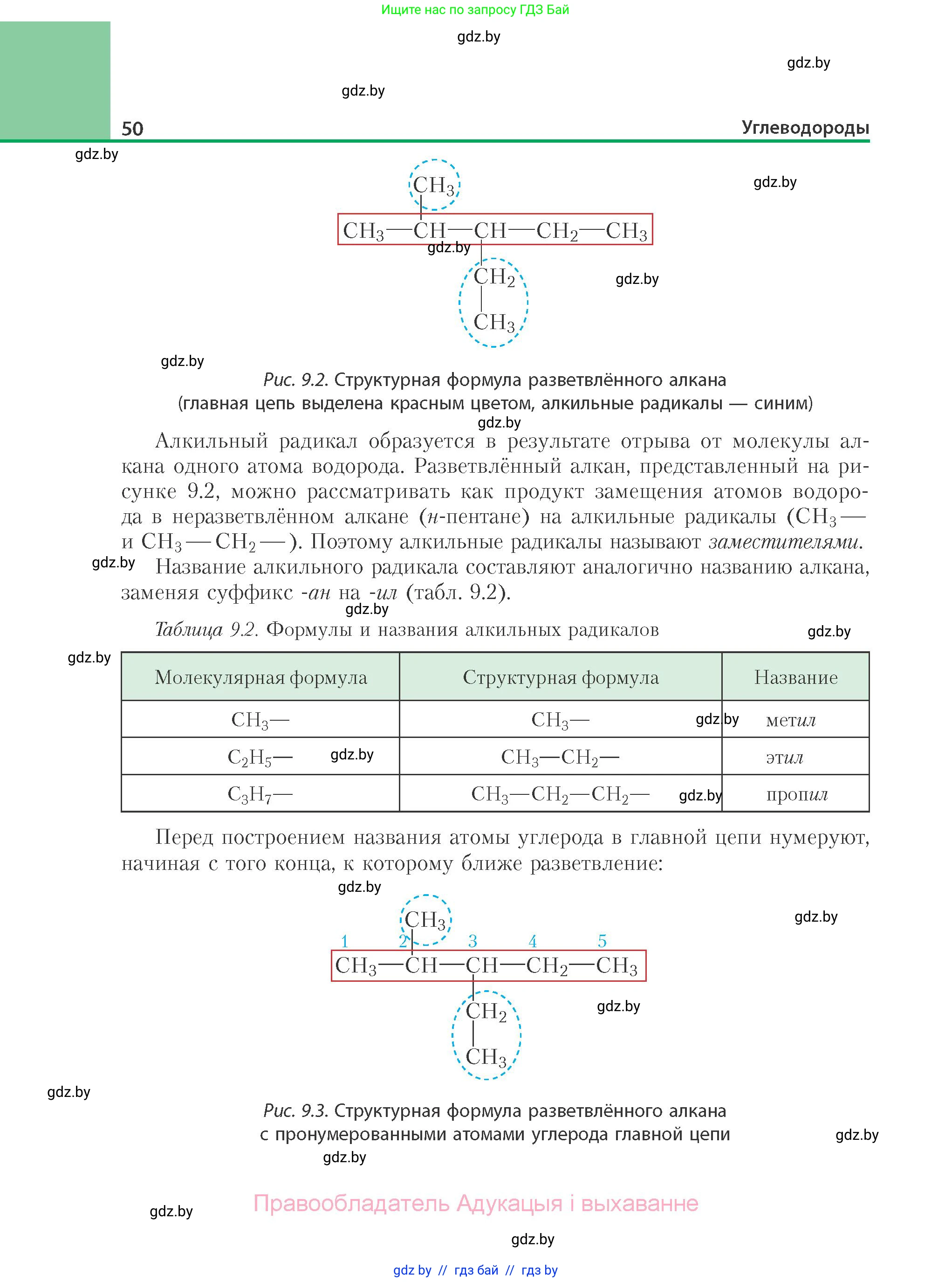 Химия, 10 класс Учебник, авторы: Колевич Татьяна Александровна, Матулис Вадим Эдвардович, Матулис Виталий Эдвардович, Варакса Игорь Николаевич, издательство Адукацыя i выхаванне, Минск, 2019, страница 50