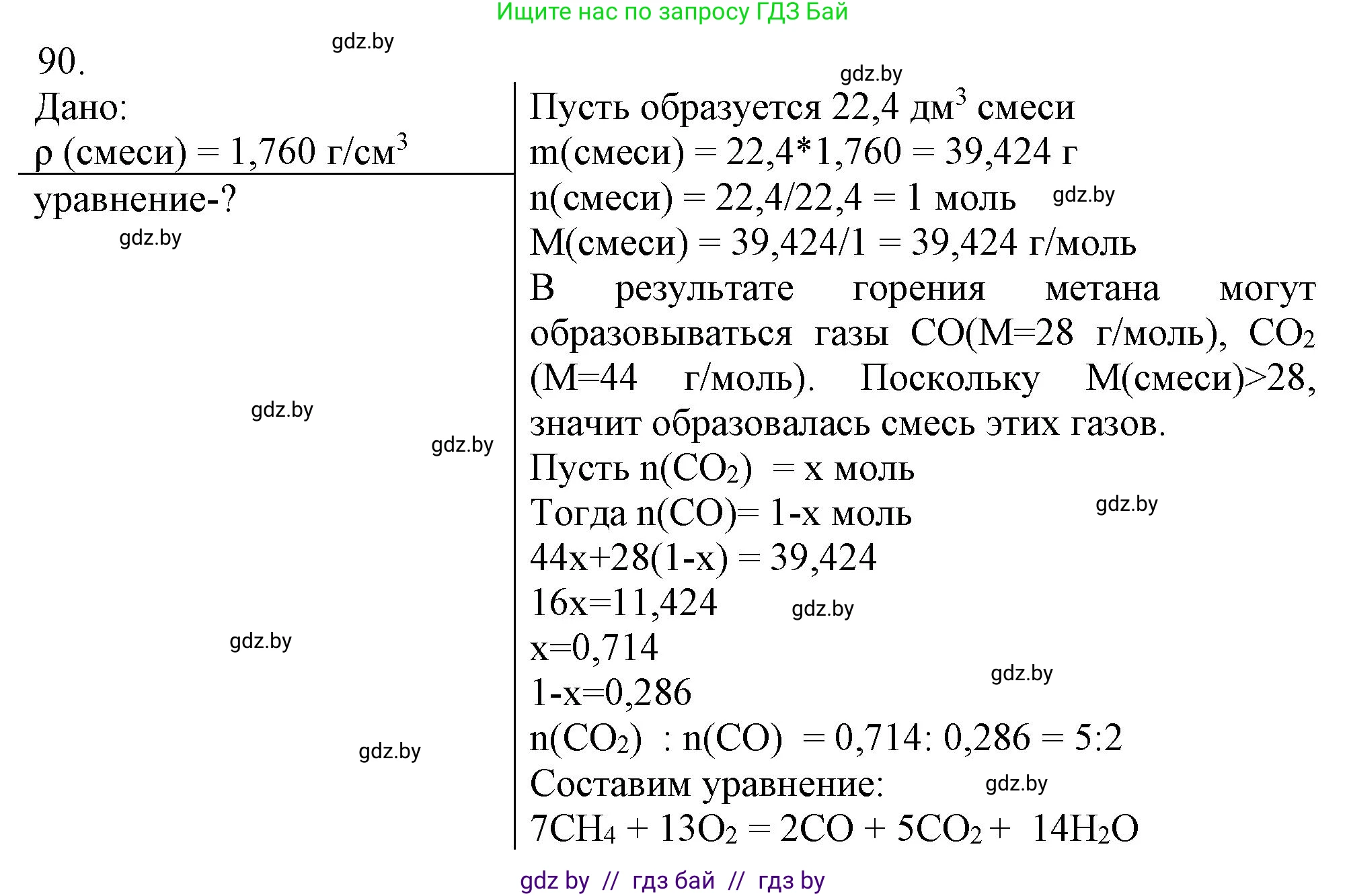 Химия, 11 класс Сборник задач, авторы: Хвалюк Виктор Николаевич, Резяпкин Виктор Ильич, издательство Адукацыя i выхаванне, Минск, 2023, зелёного цвета, страница 21, номер 90, Решение