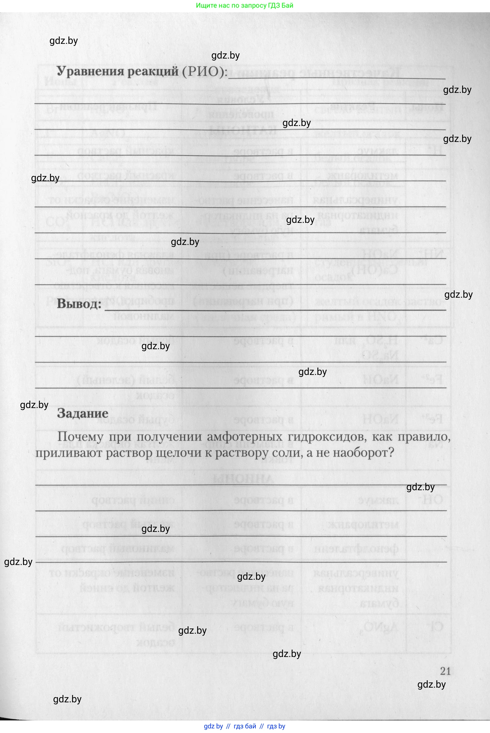Химия, 11 класс Тетрадь для практических работ, автор: Борушко Ирина Ивановна, издательство Сэр-Вит, Минск, 2022, оранжевого цвета, страница 21