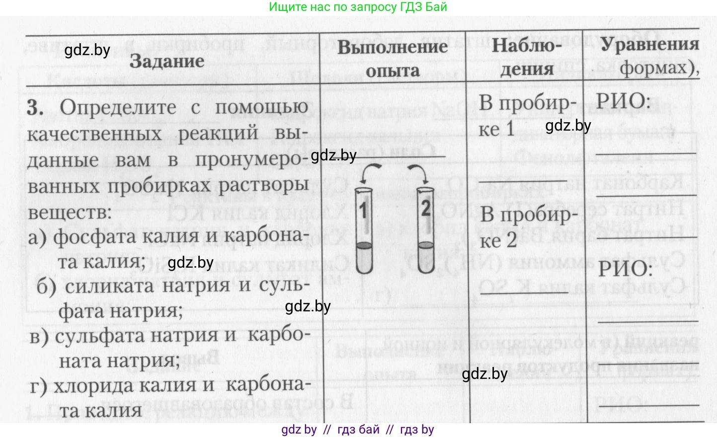 Химия, 11 класс Тетрадь для практических работ, автор: Борушко Ирина Ивановна, издательство Сэр-Вит, Минск, 2022, оранжевого цвета, Часть 1, страница 18, номер 3, Условие