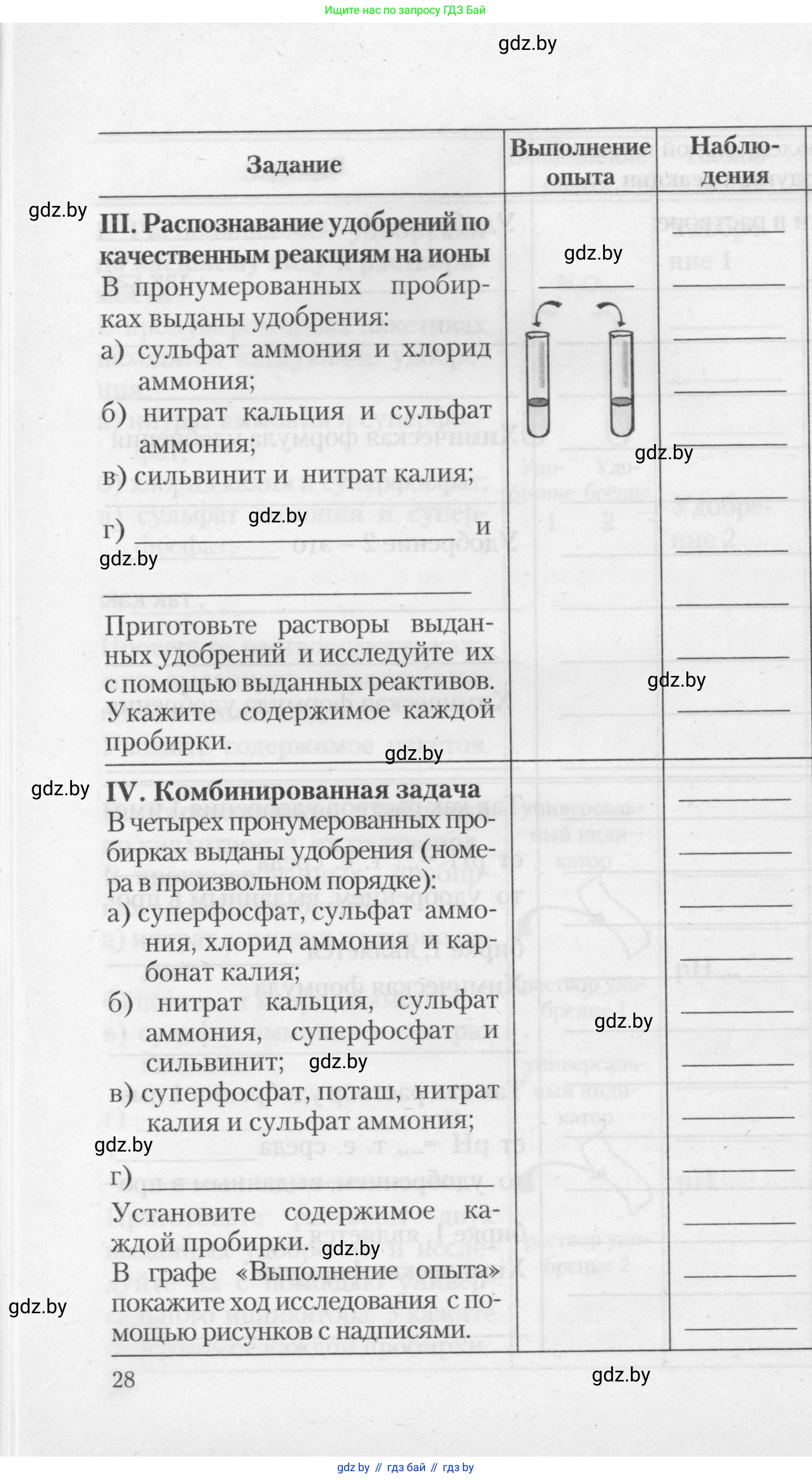 Химия, 11 класс Тетрадь для практических работ, автор: Борушко Ирина Ивановна, издательство Сэр-Вит, Минск, 2021, розового цвета, Часть 1, страница 28