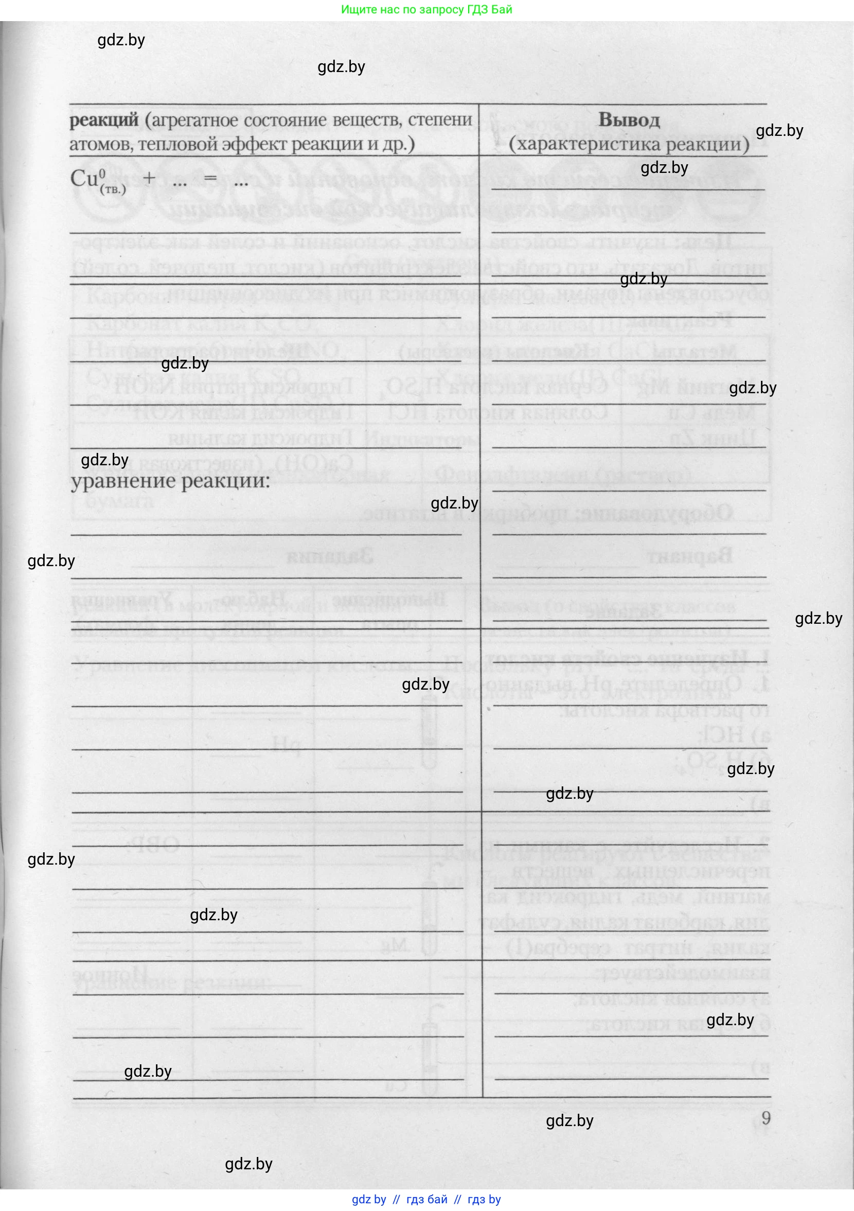 Химия, 11 класс Тетрадь для практических работ, автор: Борушко Ирина Ивановна, издательство Сэр-Вит, Минск, 2021, розового цвета, страница 9