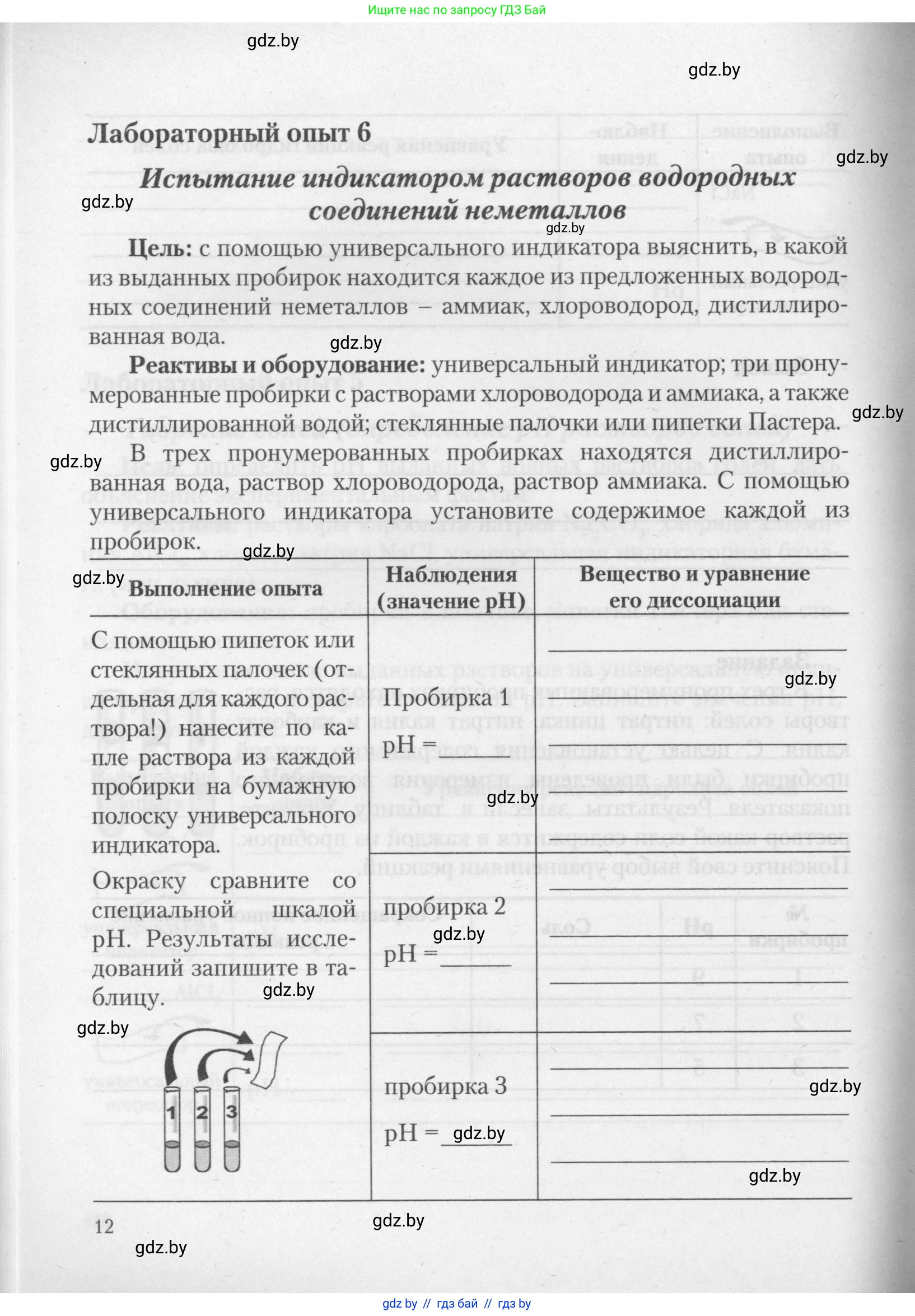 Химия, 11 класс Тетрадь для практических работ, автор: Борушко Ирина Ивановна, издательство Сэр-Вит, Минск, 2021, розового цвета, Часть 2, страница 12