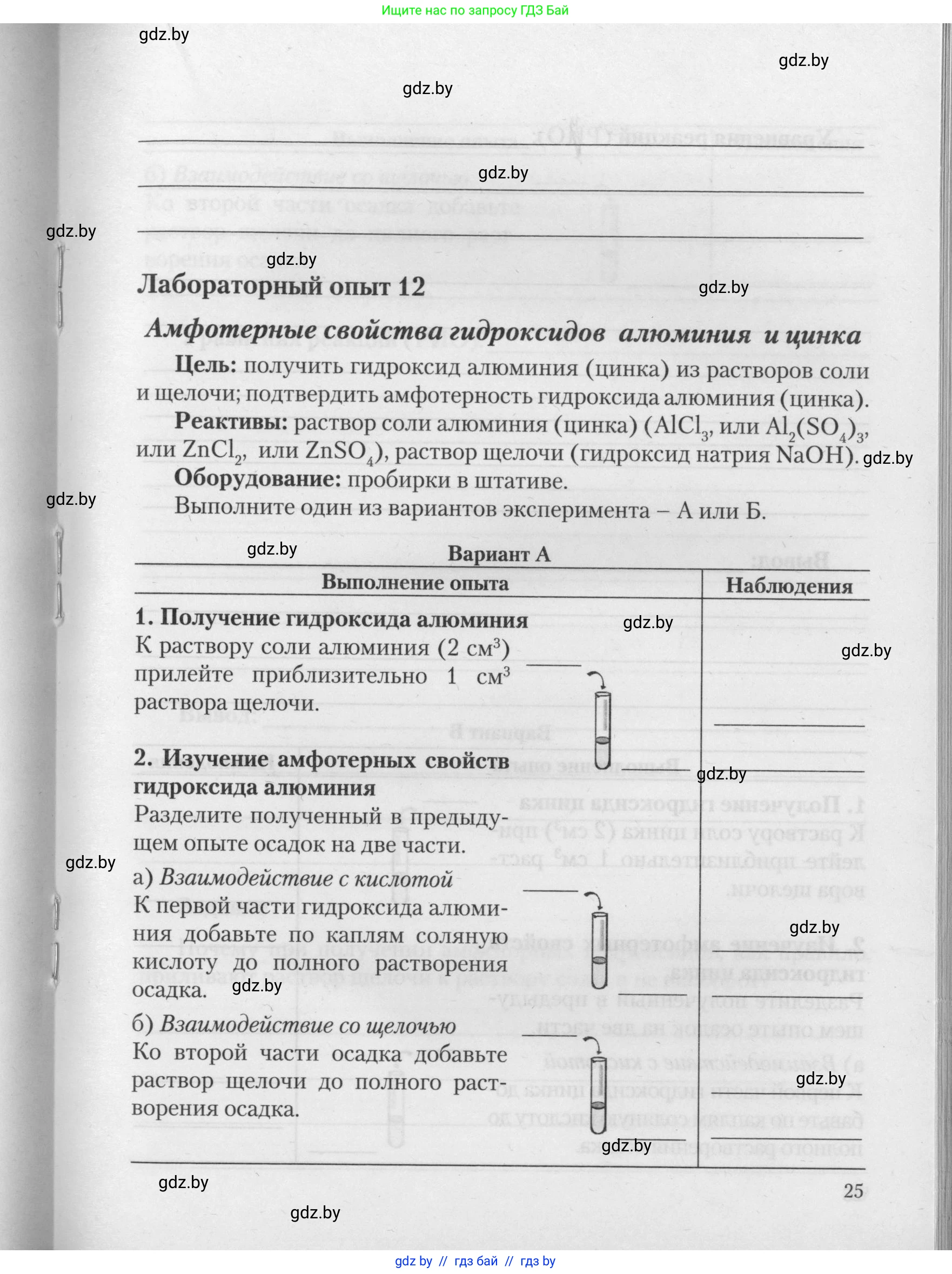 Химия, 11 класс Тетрадь для практических работ, автор: Борушко Ирина Ивановна, издательство Сэр-Вит, Минск, 2021, розового цвета, Часть 2, страница 25