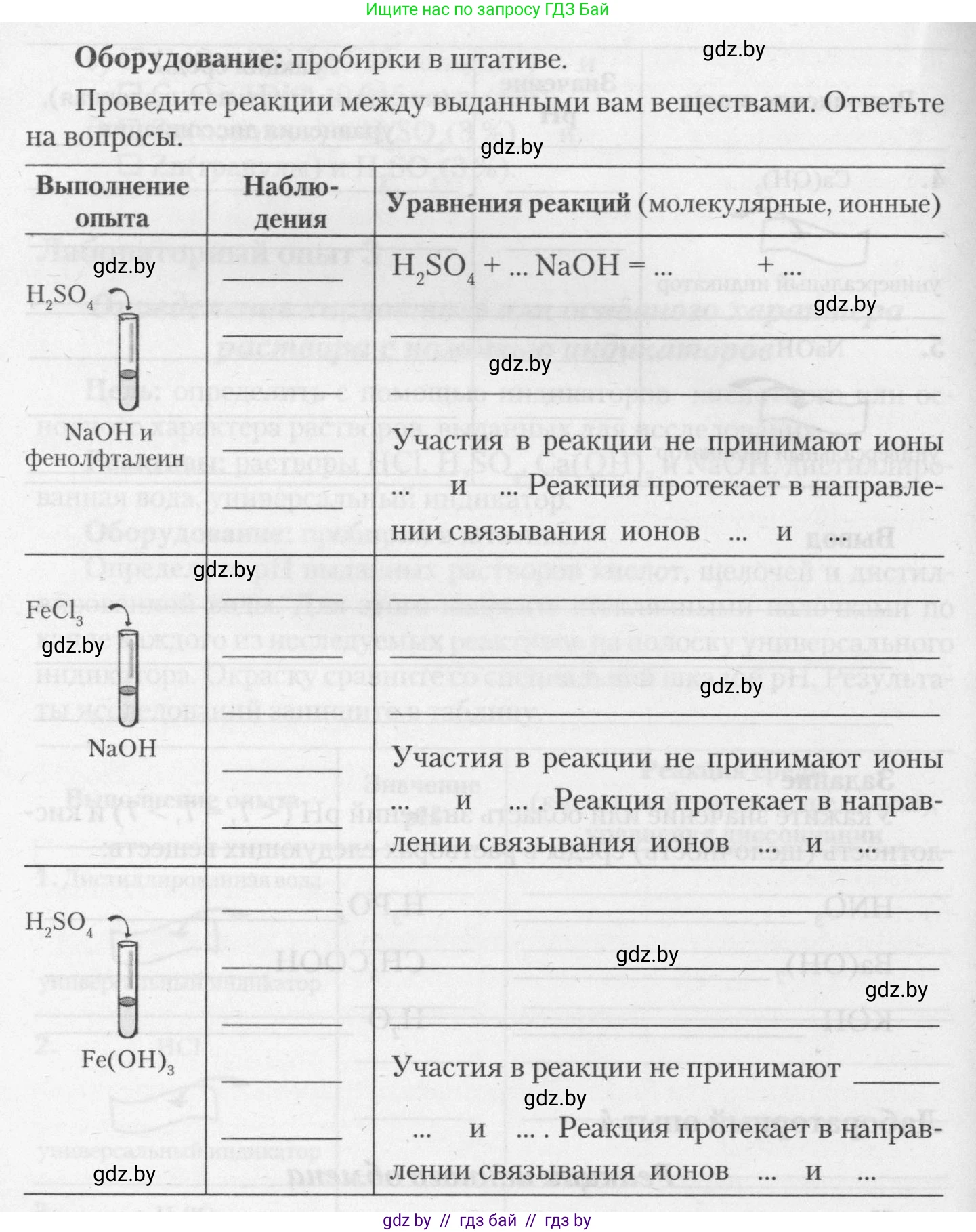 Химия, 11 класс Тетрадь для практических работ, автор: Борушко Ирина Ивановна, издательство Сэр-Вит, Минск, 2021, розового цвета, Часть 2, страница 8, Условия (продолжение 2)