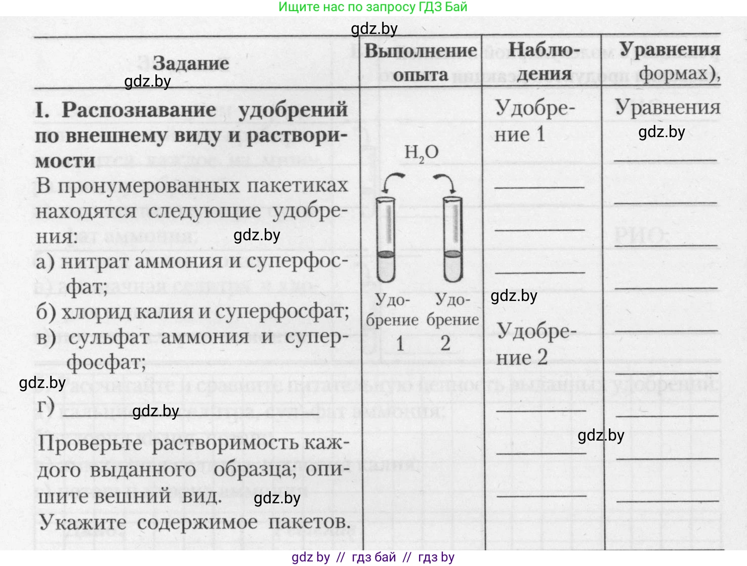 Химия, 11 класс Тетрадь для практических работ, автор: Борушко Ирина Ивановна, издательство Сэр-Вит, Минск, 2021, розового цвета, Часть 1, страница 26, номер 1, Условия (продолжение 3)