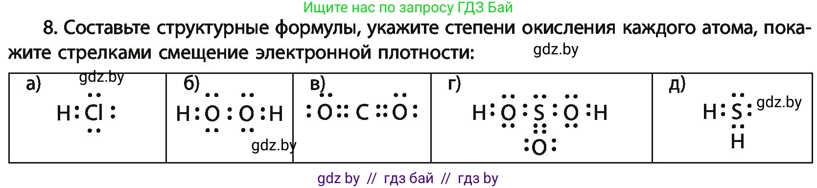 Химия, 11 класс Учебник, авторы: Мычко Дмитрий Иванович, Прохоревич Константин Николаевич, Борушко Ирина Ивановна, издательство Адукацыя i выхаванне, Минск, 2021, зелёного цвета, страница 88, номер 8, Условия