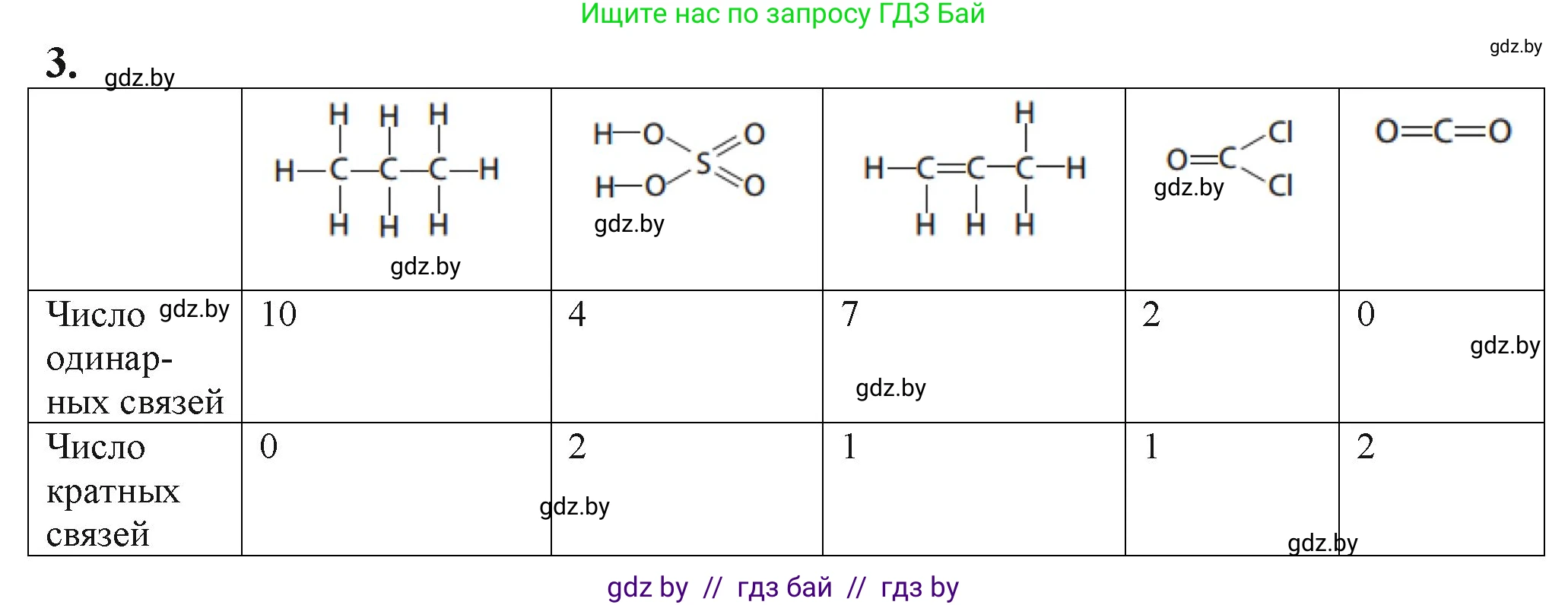 Химия, 11 класс Учебник, авторы: Мычко Дмитрий Иванович, Прохоревич Константин Николаевич, Борушко Ирина Ивановна, издательство Адукацыя i выхаванне, Минск, 2021, зелёного цвета, страница 82, номер 3, Решение