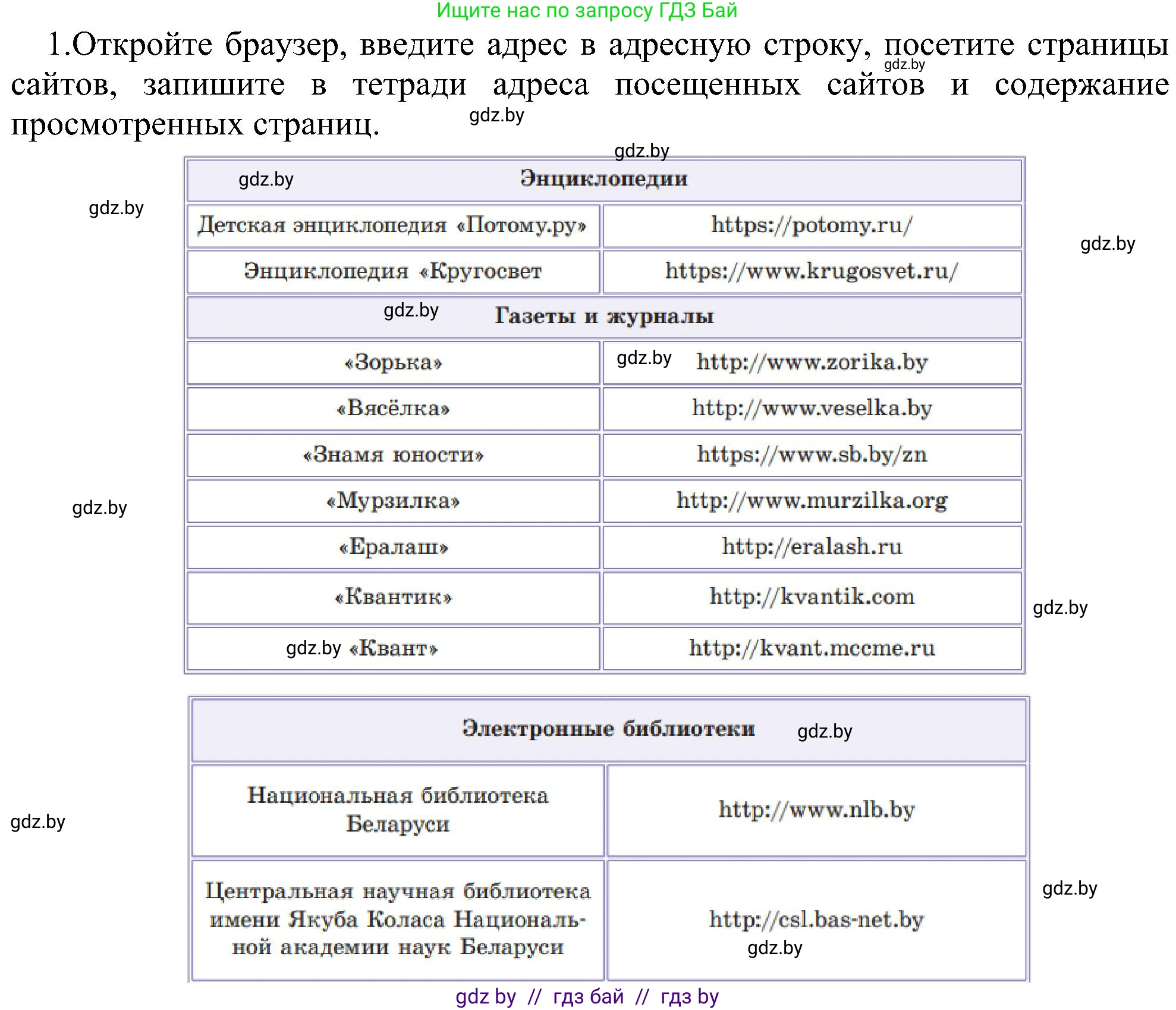 Информатика, 6 класс Учебник, авторы: Котов Владимир Михайлович, Макарова Нина Петровна, Лапо Анжелика Ивановна, Войтехович Елена Николаевна, издательство Народная асвета, Минск, 2024, бирюзового цвета, страница 167, номер 1, Решение