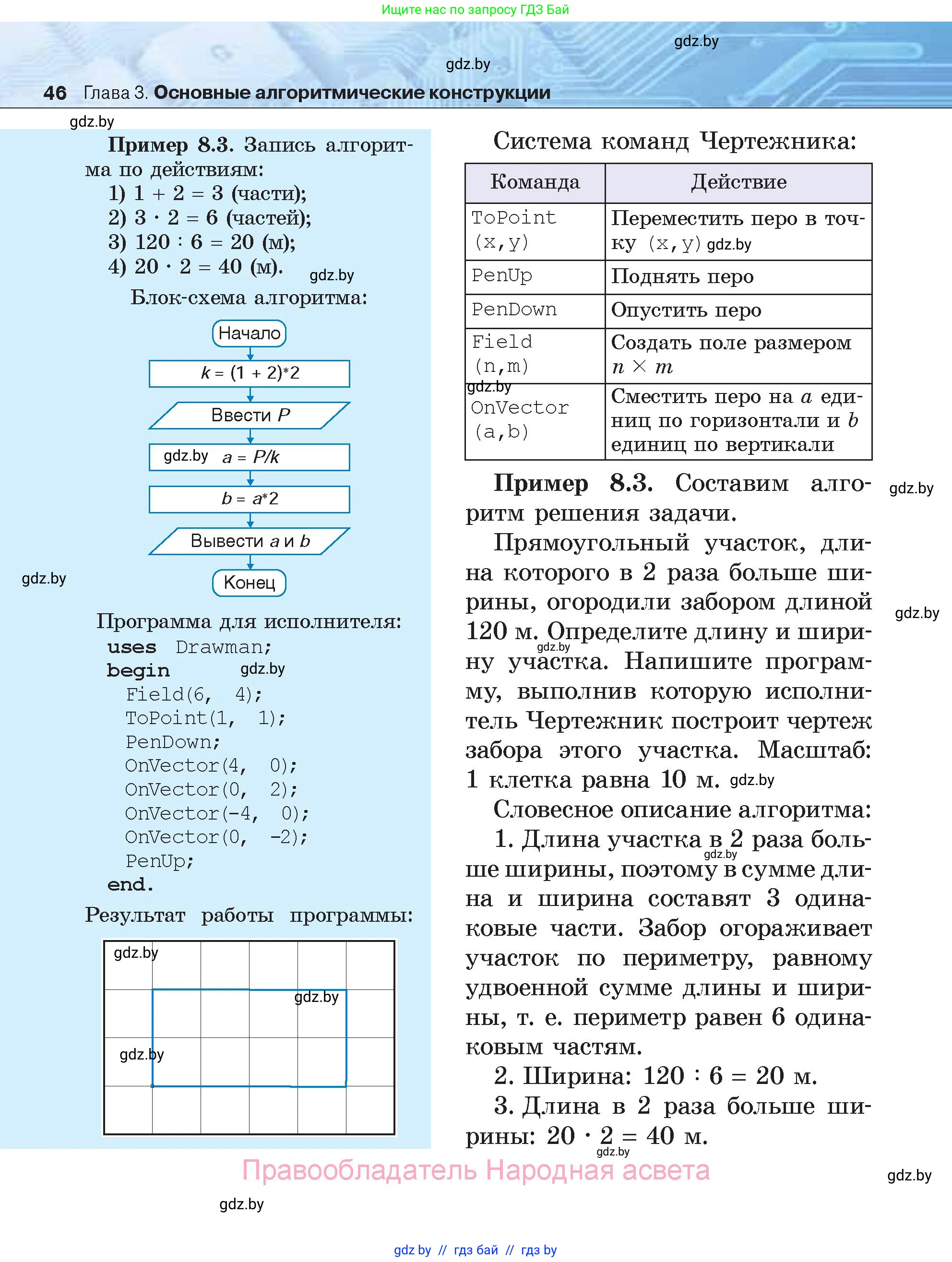 Информатика, 7 класс Учебник, авторы: Котов Владимир Михайлович, Лапо Анжелика Ивановна, Войтехович Елена Николаевна, издательство Народная асвета, Минск, 2017, страница 46