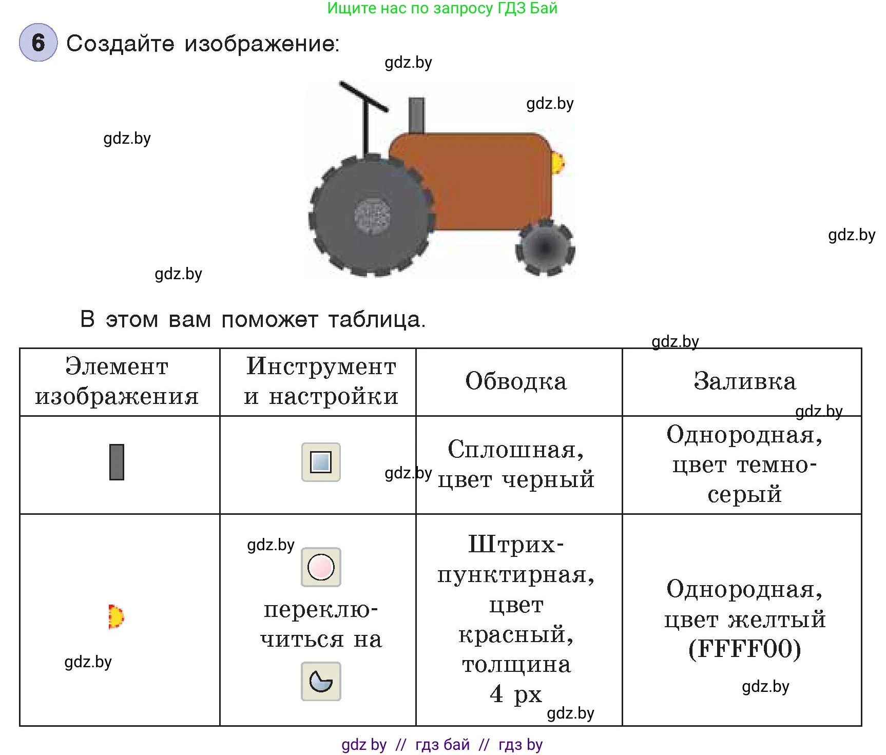 Информатика, 7 класс Учебник, авторы: Котов Владимир Михайлович, Лапо Анжелика Ивановна, Войтехович Елена Николаевна, издательство Народная асвета, Минск, 2017, страница 155, номер 6, Условие
