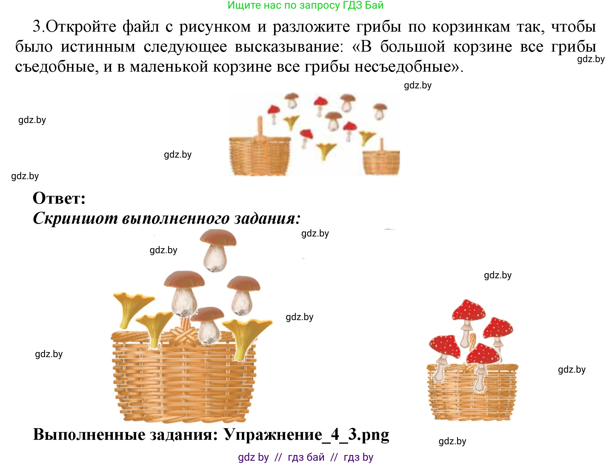 Информатика, 7 класс Учебник, авторы: Котов Владимир Михайлович, Лапо Анжелика Ивановна, Войтехович Елена Николаевна, издательство Народная асвета, Минск, 2017, страница 30, номер 3, Решение