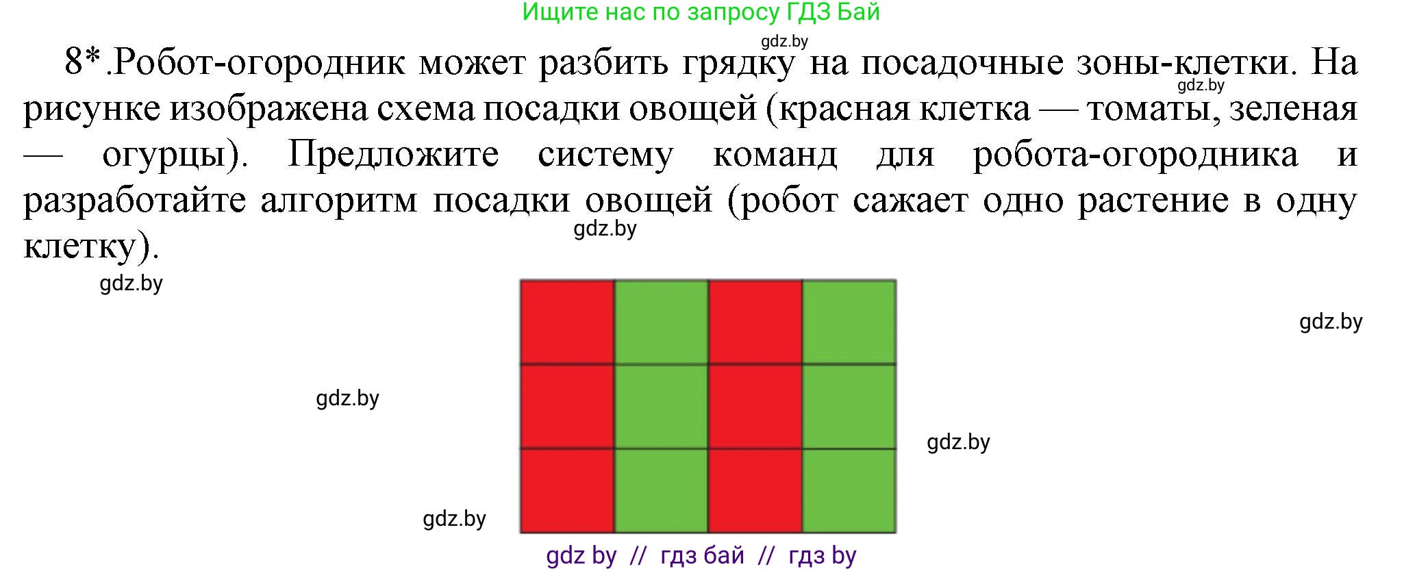 Информатика, 7 класс Учебник, авторы: Котов Владимир Михайлович, Лапо Анжелика Ивановна, Войтехович Елена Николаевна, издательство Народная асвета, Минск, 2017, страница 61, номер 8, Решение