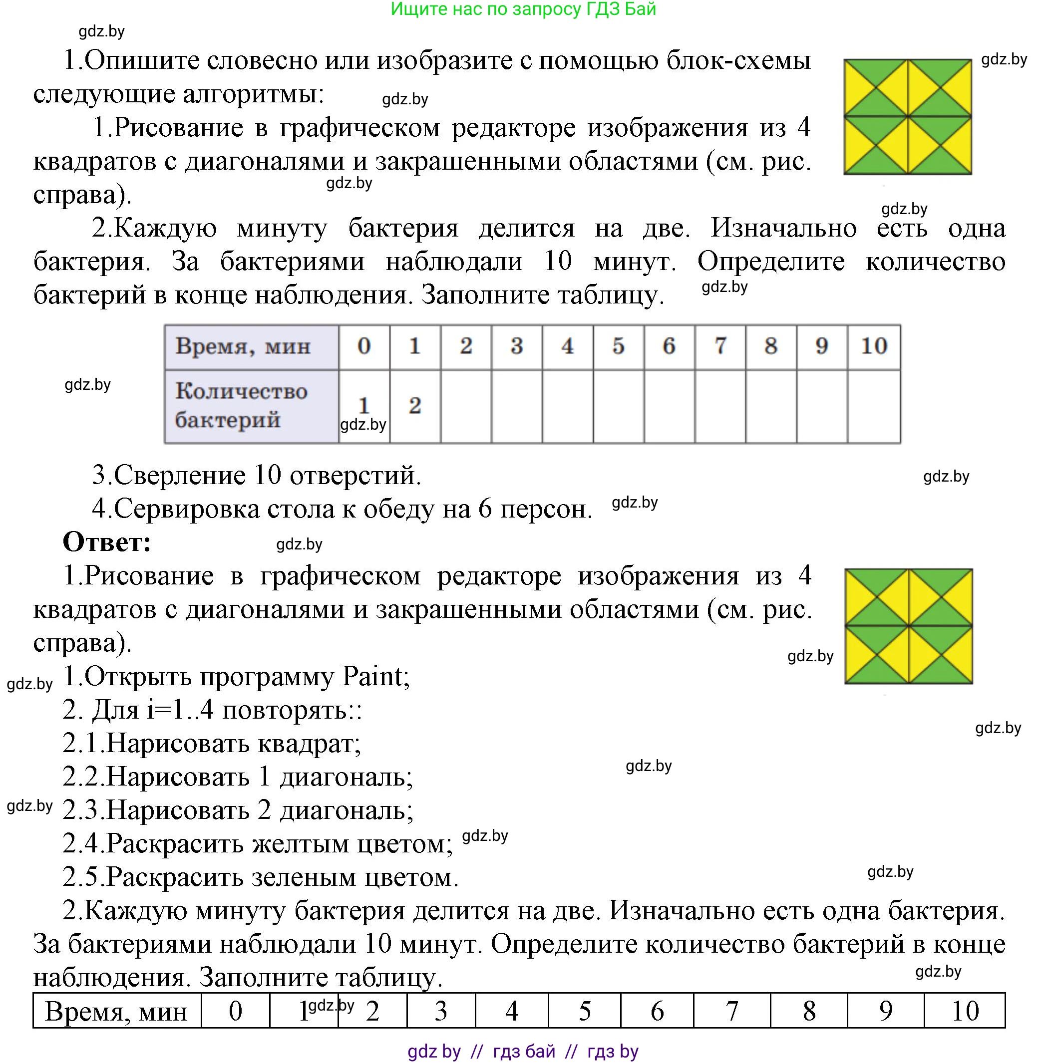 Информатика, 7 класс Учебник, авторы: Котов Владимир Михайлович, Лапо Анжелика Ивановна, Войтехович Елена Николаевна, издательство Народная асвета, Минск, 2017, страница 66, номер 1, Решение