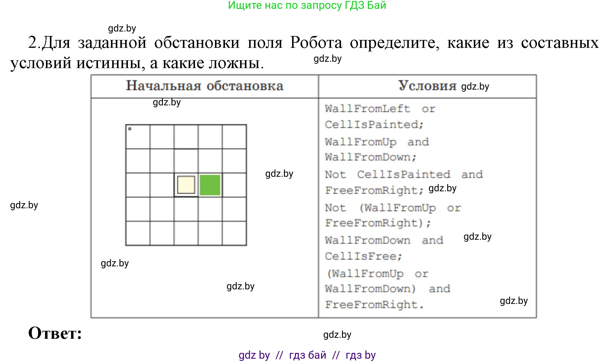 Информатика, 7 класс Учебник, авторы: Котов Владимир Михайлович, Лапо Анжелика Ивановна, Войтехович Елена Николаевна, издательство Народная асвета, Минск, 2017, страница 82, номер 2, Решение