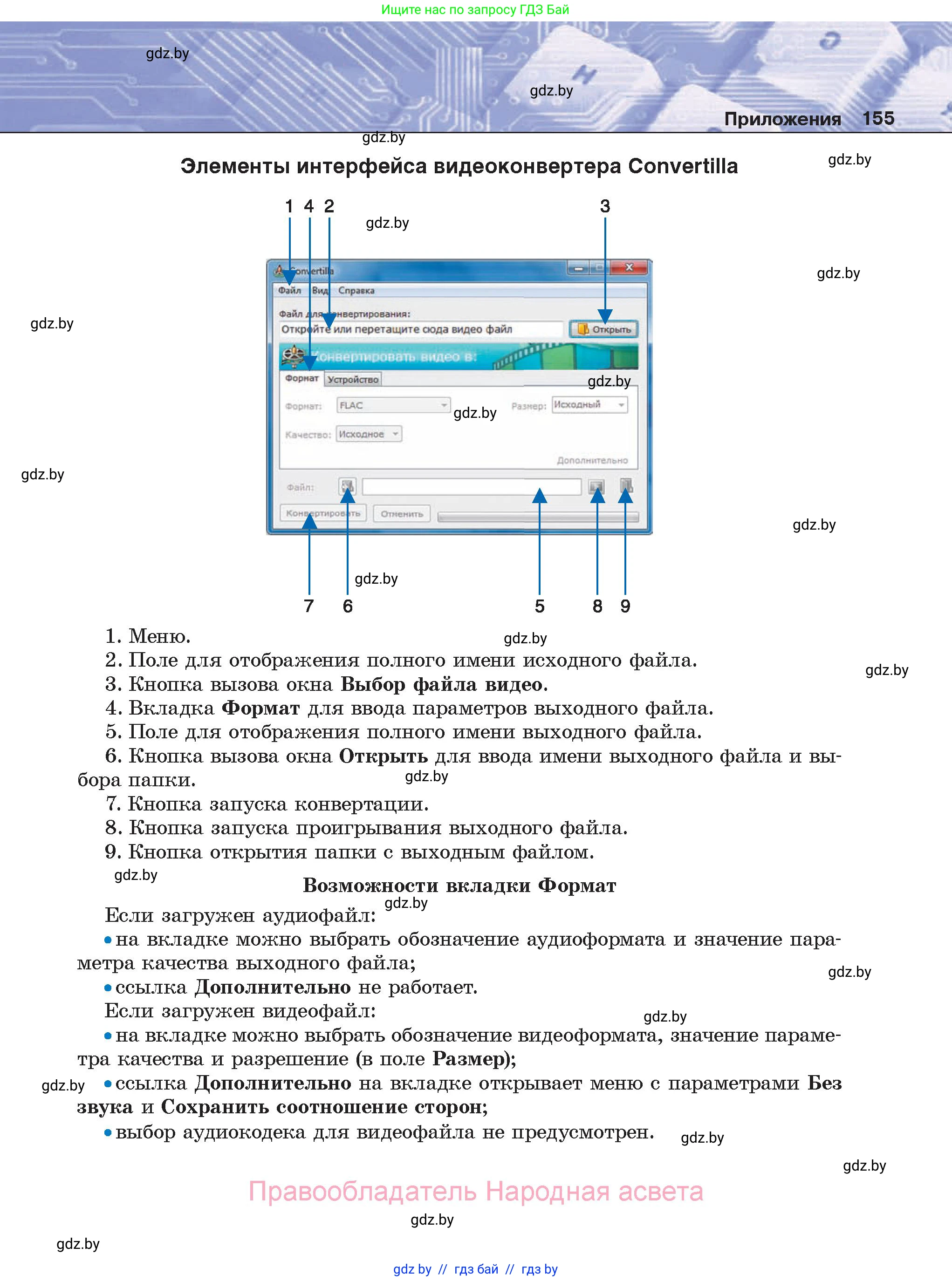 Информатика, 8 класс Учебник, авторы: Котов Владимир Михайлович, Лапо Анжелика Ивановна, Быкадоров Юрий Александрович, Войтехович Елена Николаевна, издательство Народная асвета, Минск, 2018, страница 155