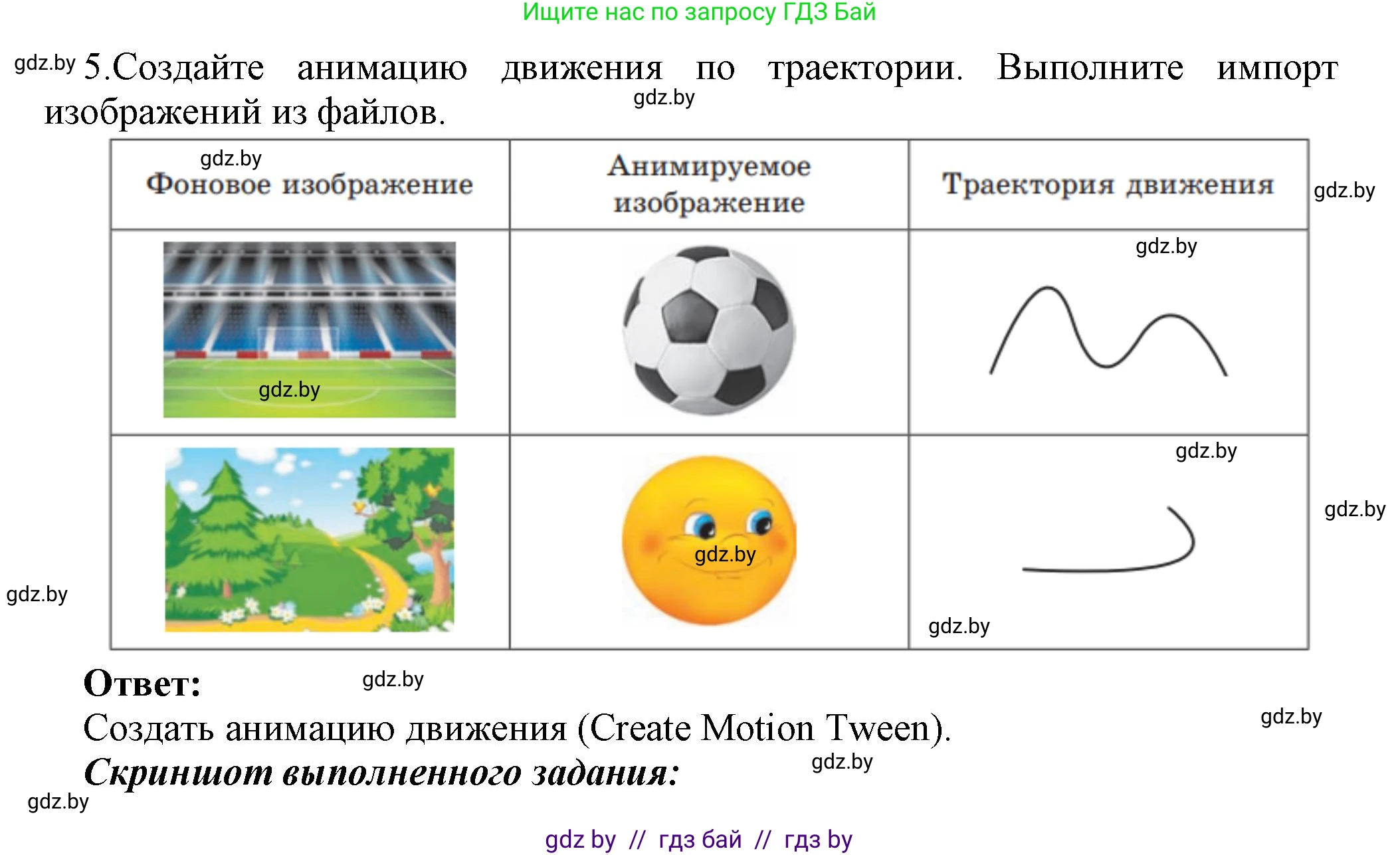Информатика, 8 класс Учебник, авторы: Котов Владимир Михайлович, Лапо Анжелика Ивановна, Быкадоров Юрий Александрович, Войтехович Елена Николаевна, издательство Народная асвета, Минск, 2018, страница 51, номер 5, Решение