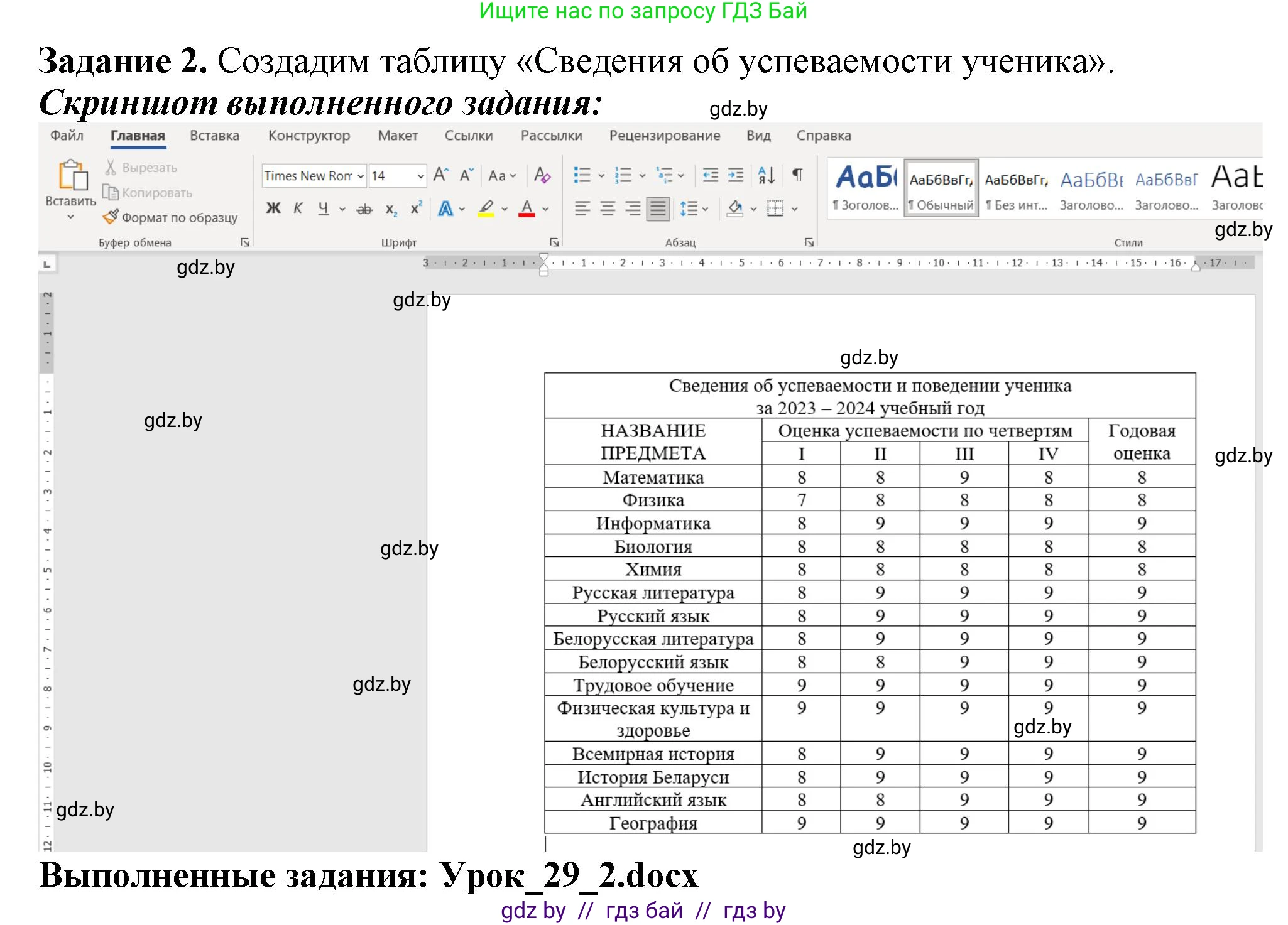 Информатика, 8 класс рабочая тетрадь, автор: Овчинникова Лариса Генадьевна, издательство Аверсэв, Минск, 2018, бирюзового цвета, страница 99, номер 2, Решение