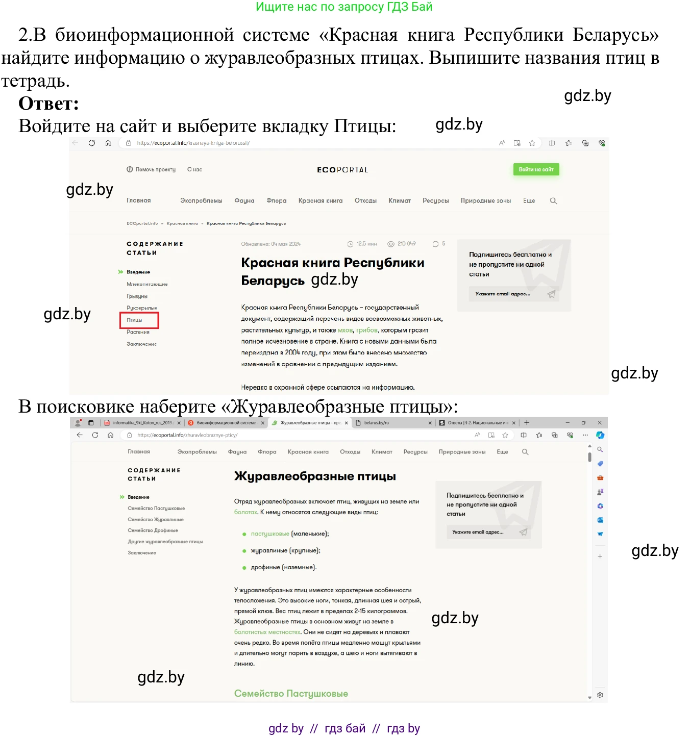 Информатика, 9 класс Учебник, авторы: Котов Владимир Михайлович, Лапо Анжелика Ивановна, Быкадоров Юрий Александрович, Войтехович Елена Николаевна, издательство Народная асвета, Минск, 2019, голубого цвета, страница 14, номер 2, Решение