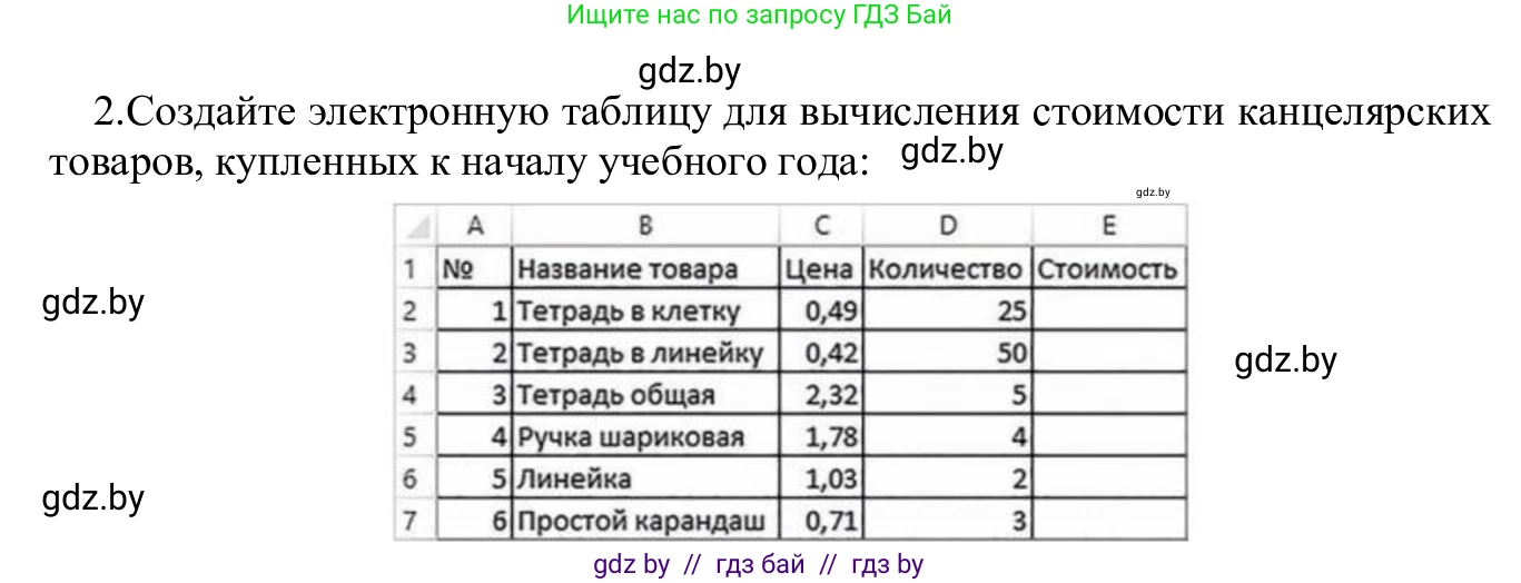 Информатика, 9 класс Учебник, авторы: Котов Владимир Михайлович, Лапо Анжелика Ивановна, Быкадоров Юрий Александрович, Войтехович Елена Николаевна, издательство Народная асвета, Минск, 2019, голубого цвета, страница 88, номер 2, Решение