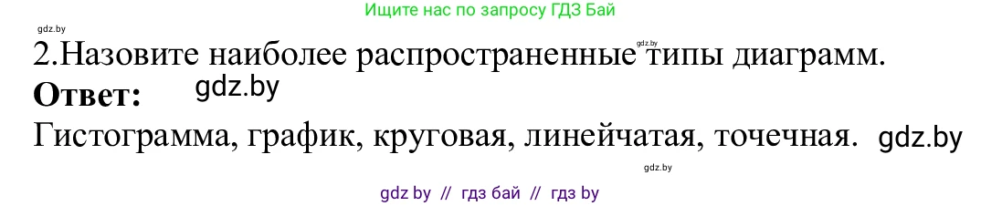 Информатика, 9 класс Учебник, авторы: Котов Владимир Михайлович, Лапо Анжелика Ивановна, Быкадоров Юрий Александрович, Войтехович Елена Николаевна, издательство Народная асвета, Минск, 2019, голубого цвета, страница 108, номер 2, Решение