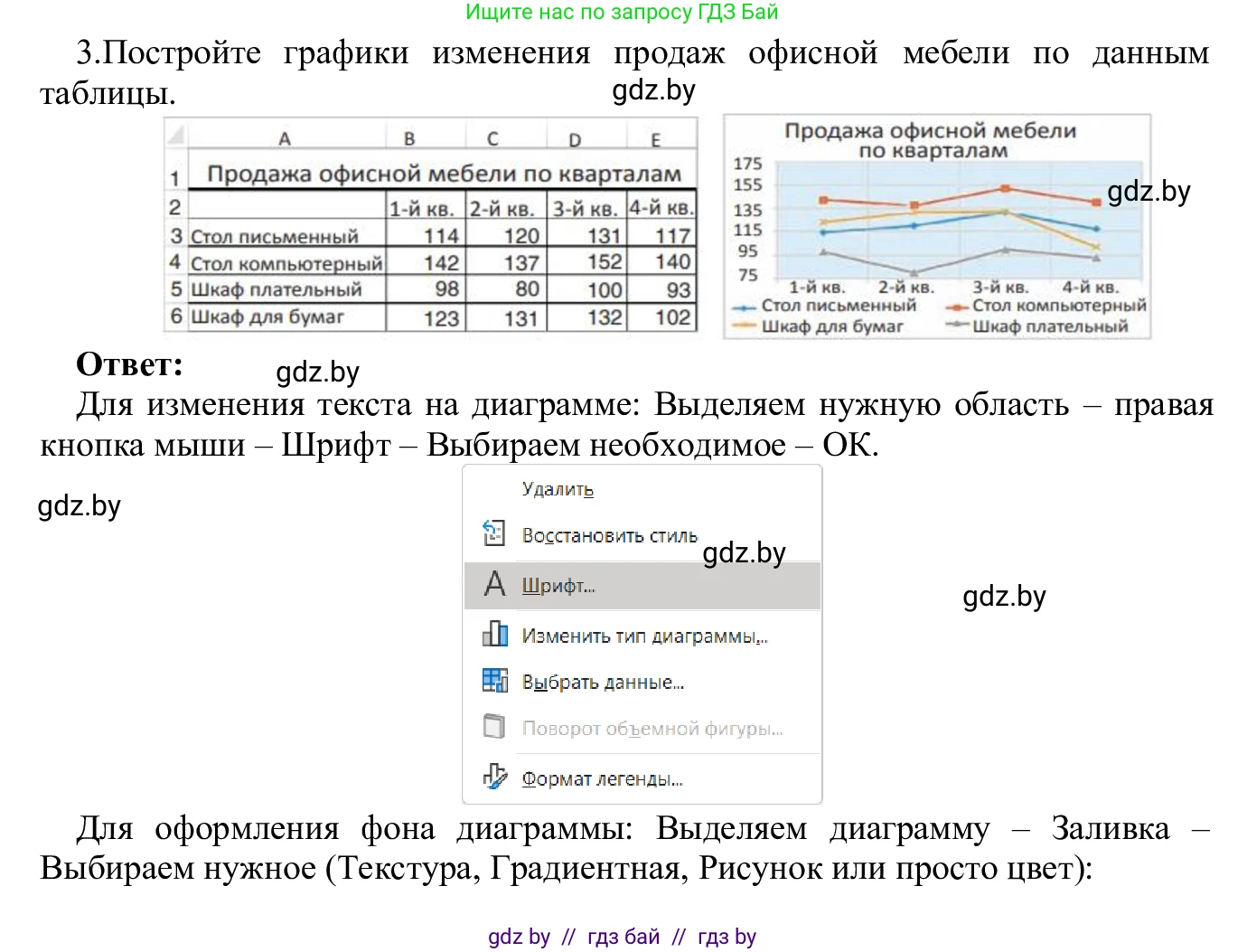 Информатика, 9 класс Учебник, авторы: Котов Владимир Михайлович, Лапо Анжелика Ивановна, Быкадоров Юрий Александрович, Войтехович Елена Николаевна, издательство Народная асвета, Минск, 2019, голубого цвета, страница 109, номер 3, Решение