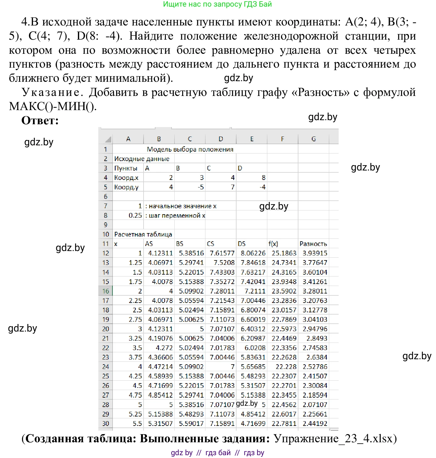 Информатика, 9 класс Учебник, авторы: Котов Владимир Михайлович, Лапо Анжелика Ивановна, Быкадоров Юрий Александрович, Войтехович Елена Николаевна, издательство Народная асвета, Минск, 2019, голубого цвета, страница 133, номер 4, Решение
