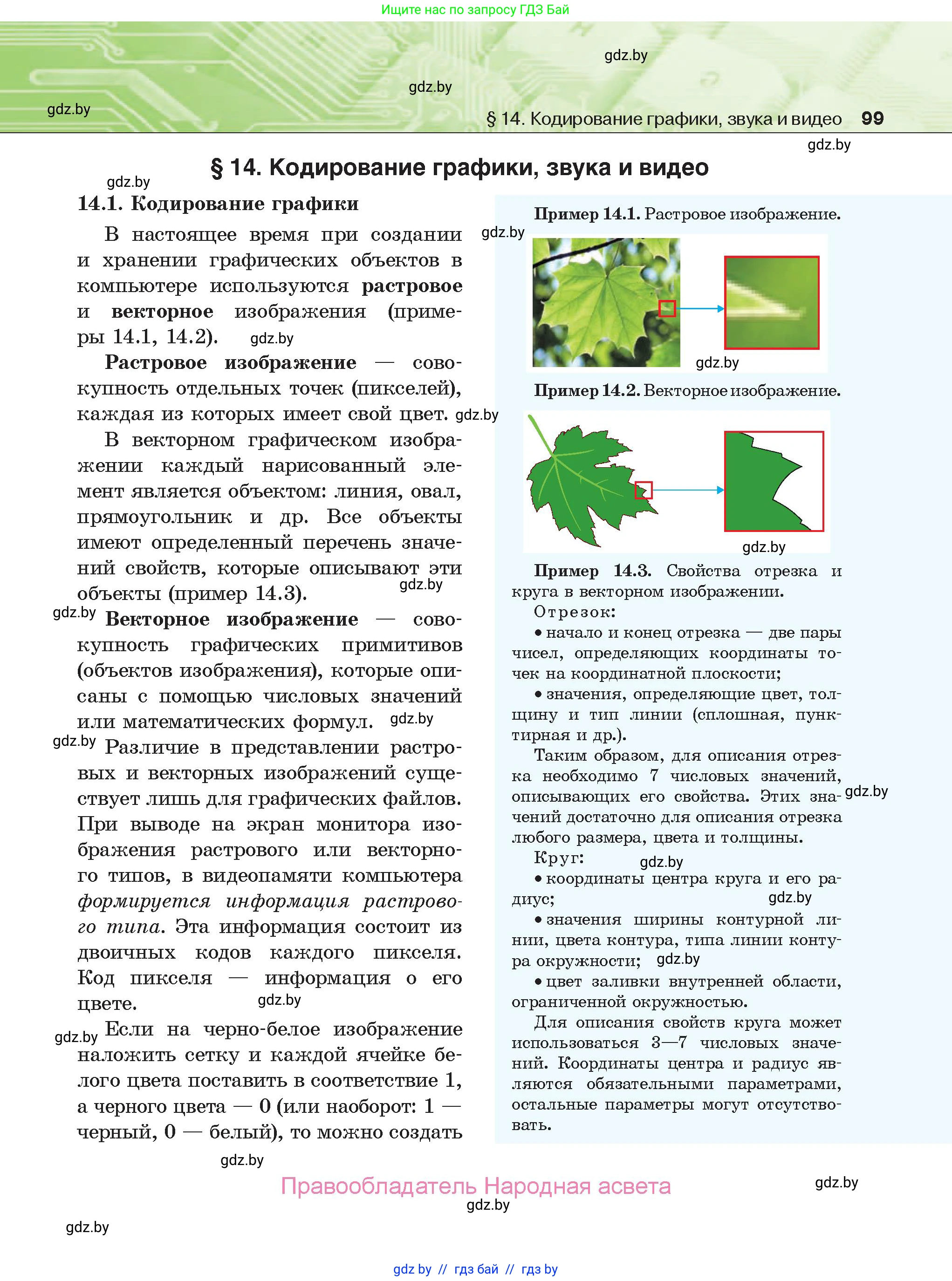 Информатика, 10 класс Учебник, авторы: Котов Владимир Михайлович, Лапо Анжелика Ивановна, Быкадоров Юрий Александрович, Войтехович Елена Николаевна, издательство Народная асвета, Минск, 2020, зелёного цвета, страница 99