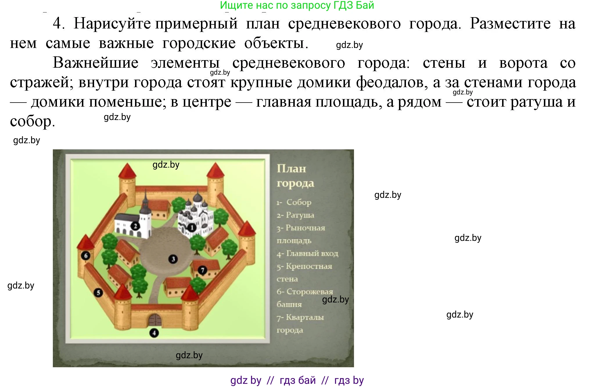 История средних веков, 6 класс Учебник, авторы: Прохоров Андрей Аркадьевич, Федосик Виктор Анатольевич, Темушев Степан Николаевич, издательство Народная асвета, Минск, 2023, красного цвета, страница 45, номер 4, Решение