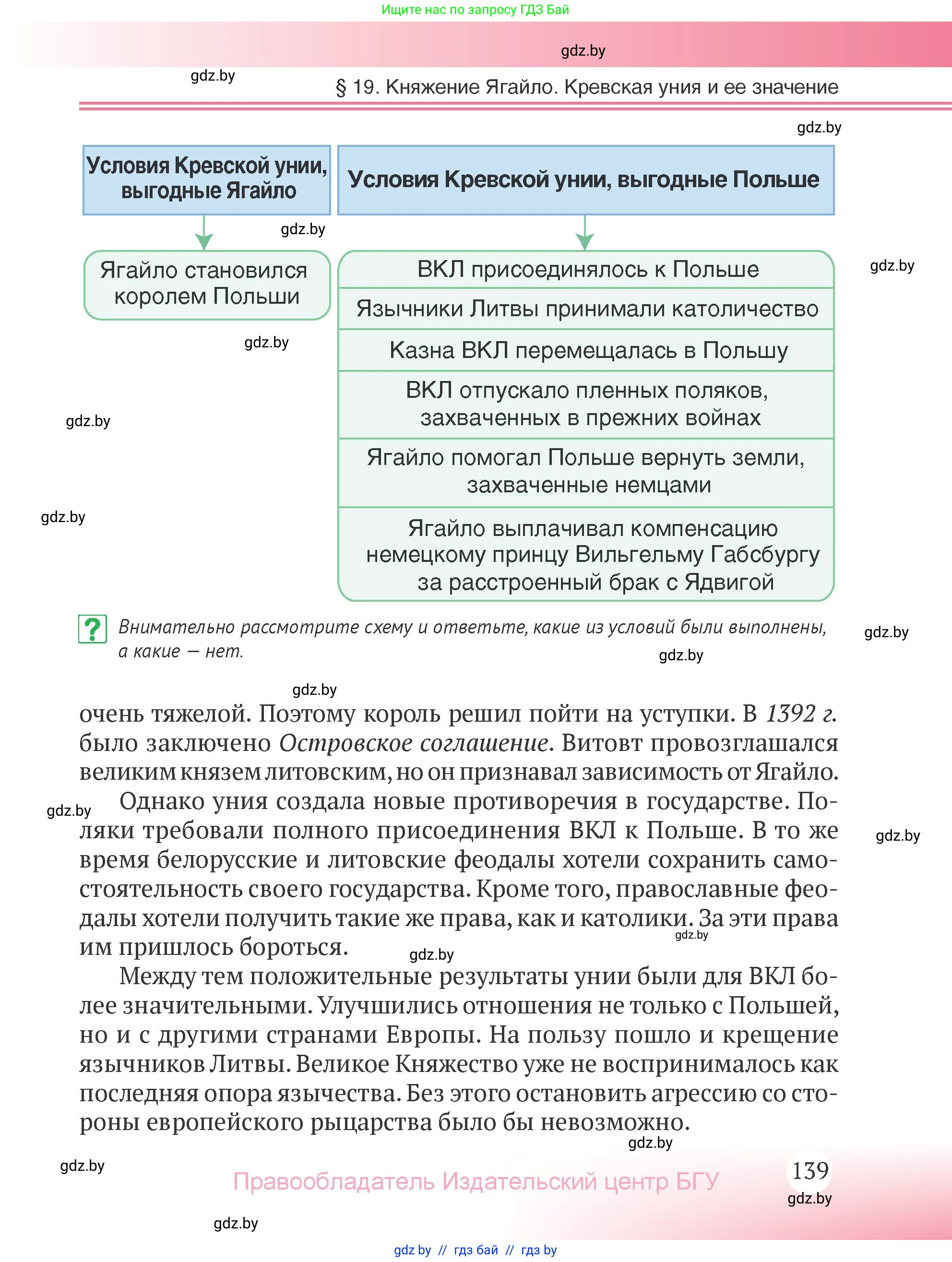 История Беларуси (Гісторыя Беларусі), 6 класс Учебник, авторы: Темушев Степан Николаевич, Бохан Юрий Николаевич, издательство Издательский центр БГУ, Минск, 2023, страница 139