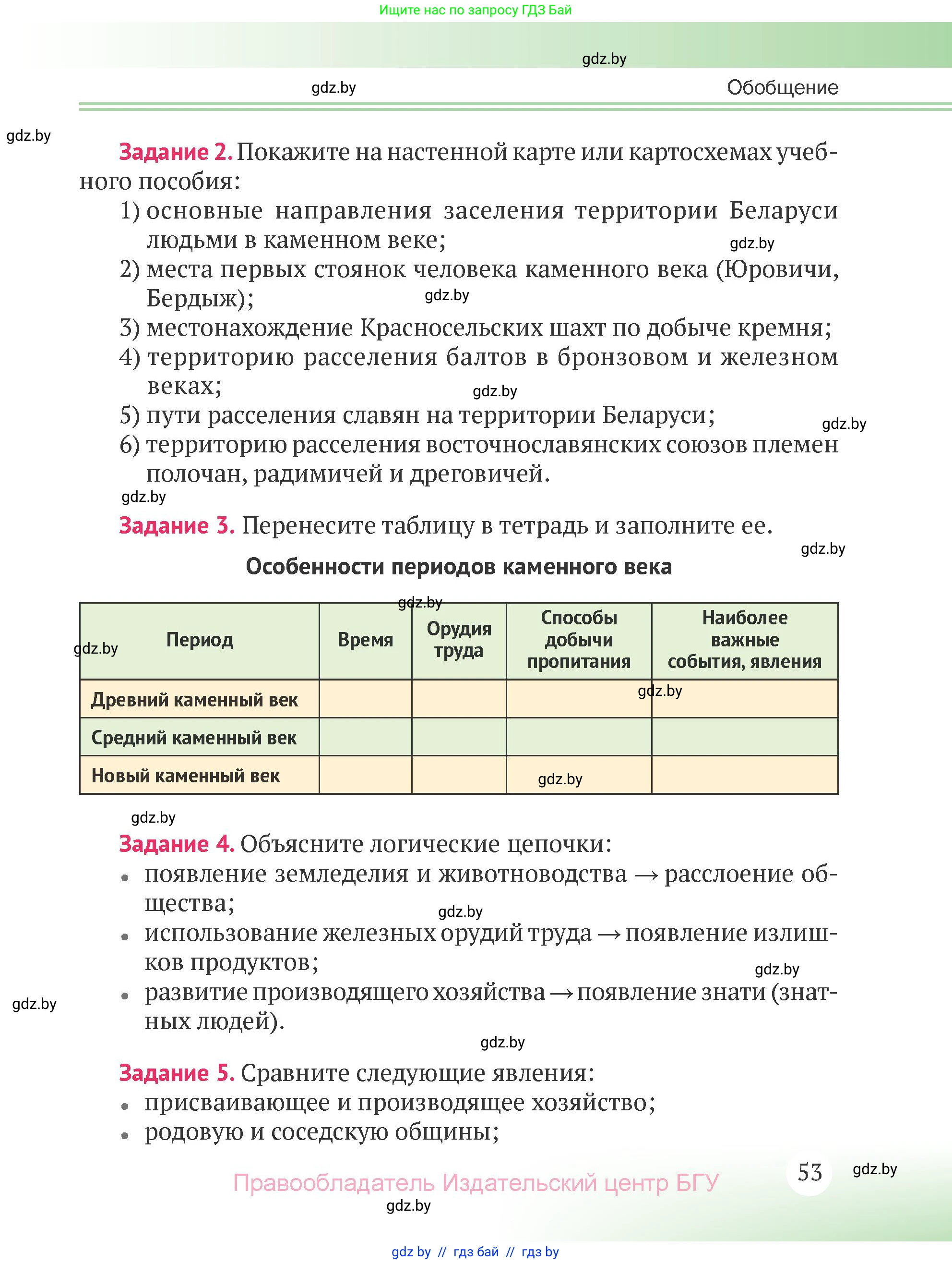 История Беларуси (Гісторыя Беларусі), 6 класс Учебник, авторы: Темушев Степан Николаевич, Бохан Юрий Николаевич, издательство Издательский центр БГУ, Минск, 2023, страница 53
